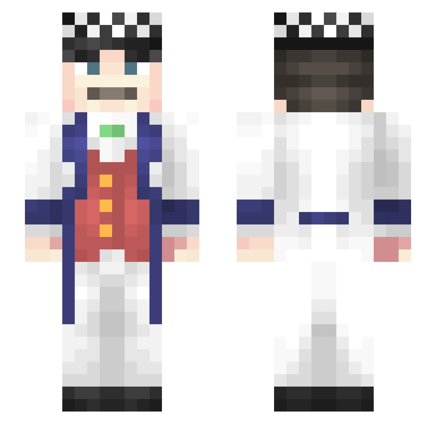 haruhana0405 Minecraft skin, front and back view