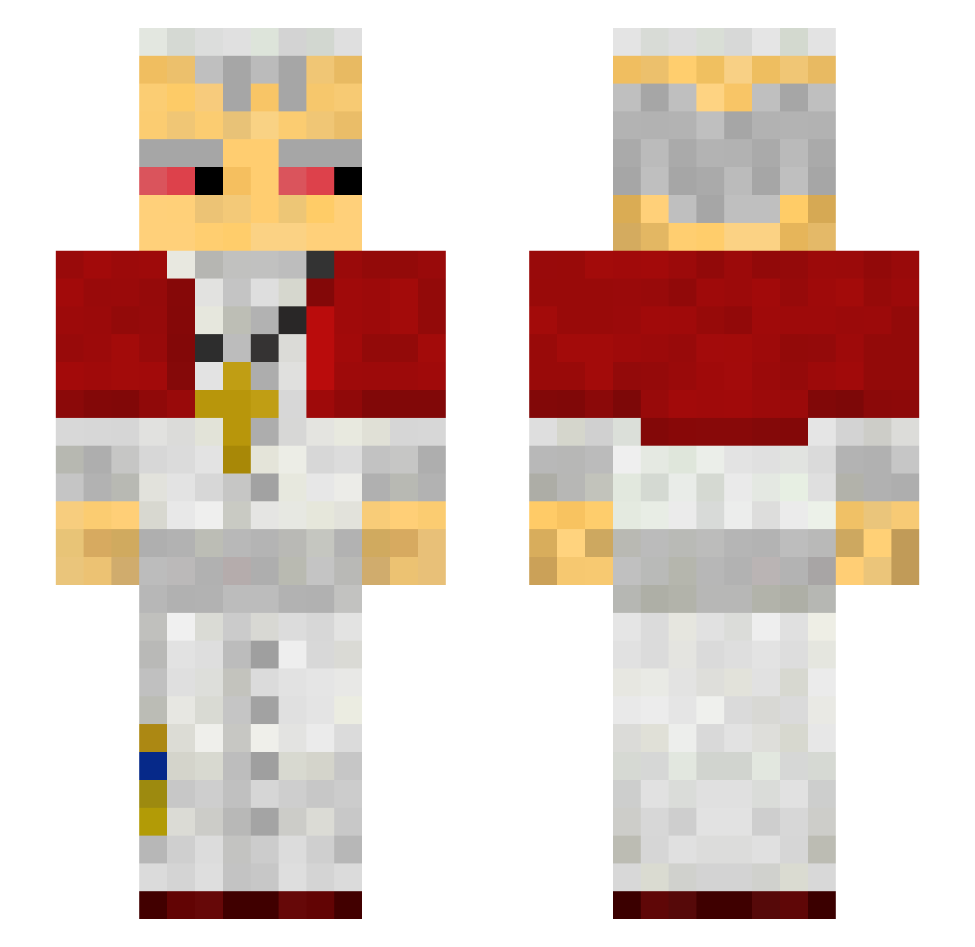 adwqeq Minecraft skin, front and back view