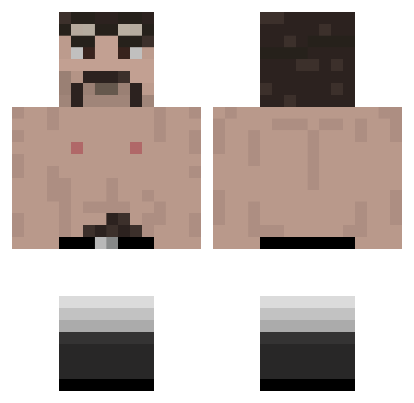 Skylord_Lycander Minecraft skin, front and back view