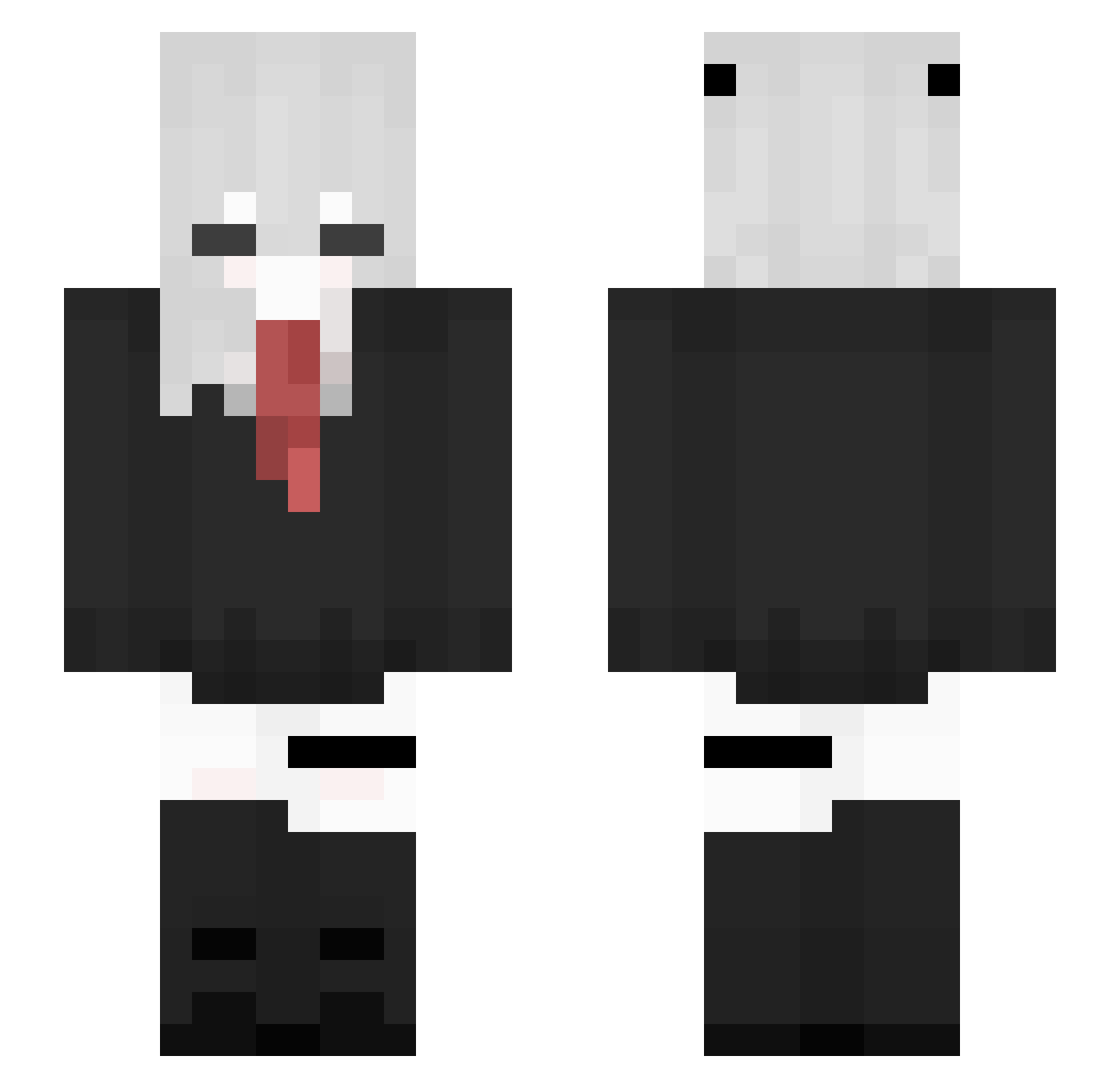 ksychiri Minecraft skin, front and back view