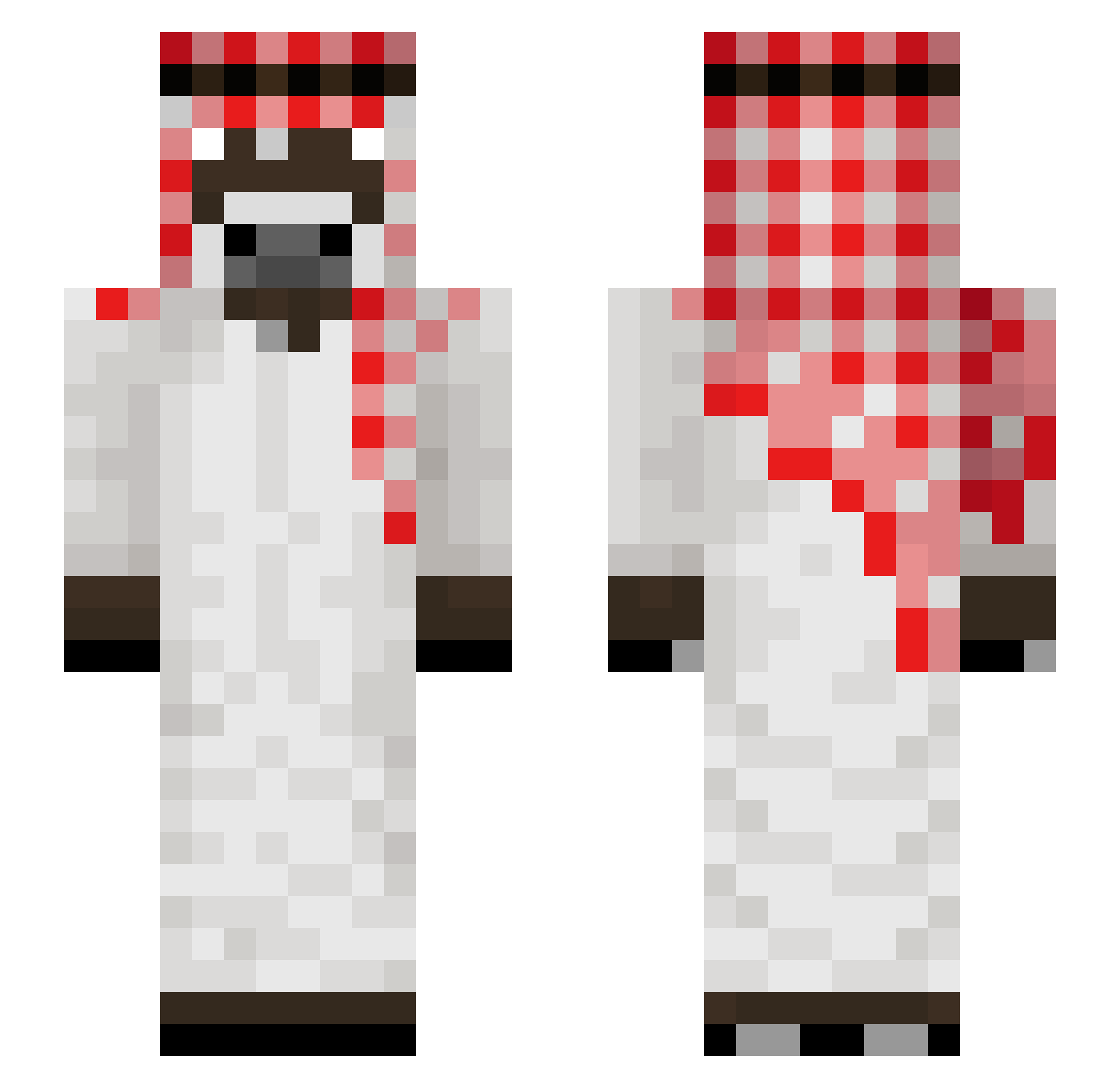 wilphoid Minecraft skin, front and back view