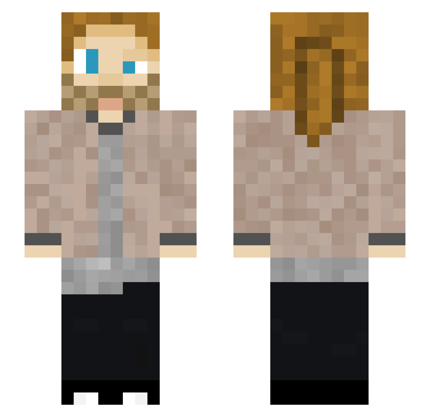 brumbrum99 Minecraft skin, front and back view
