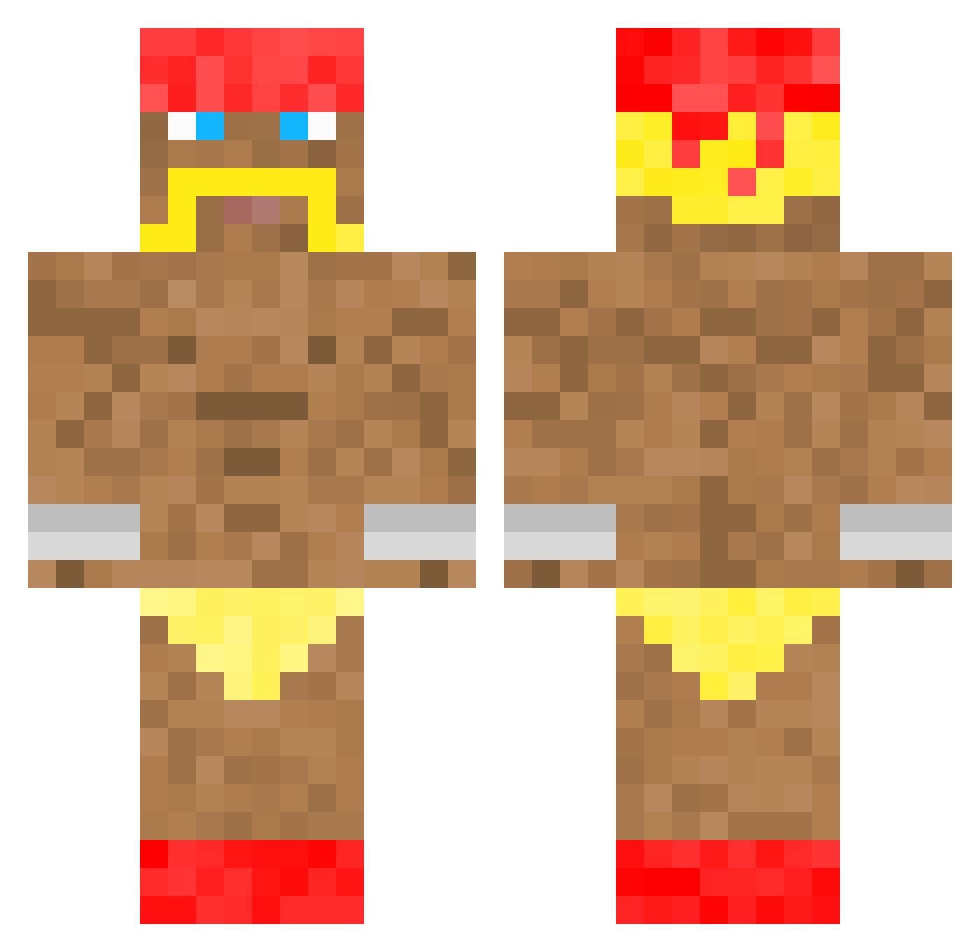 CoolGuyKandis Minecraft skin, front and back view