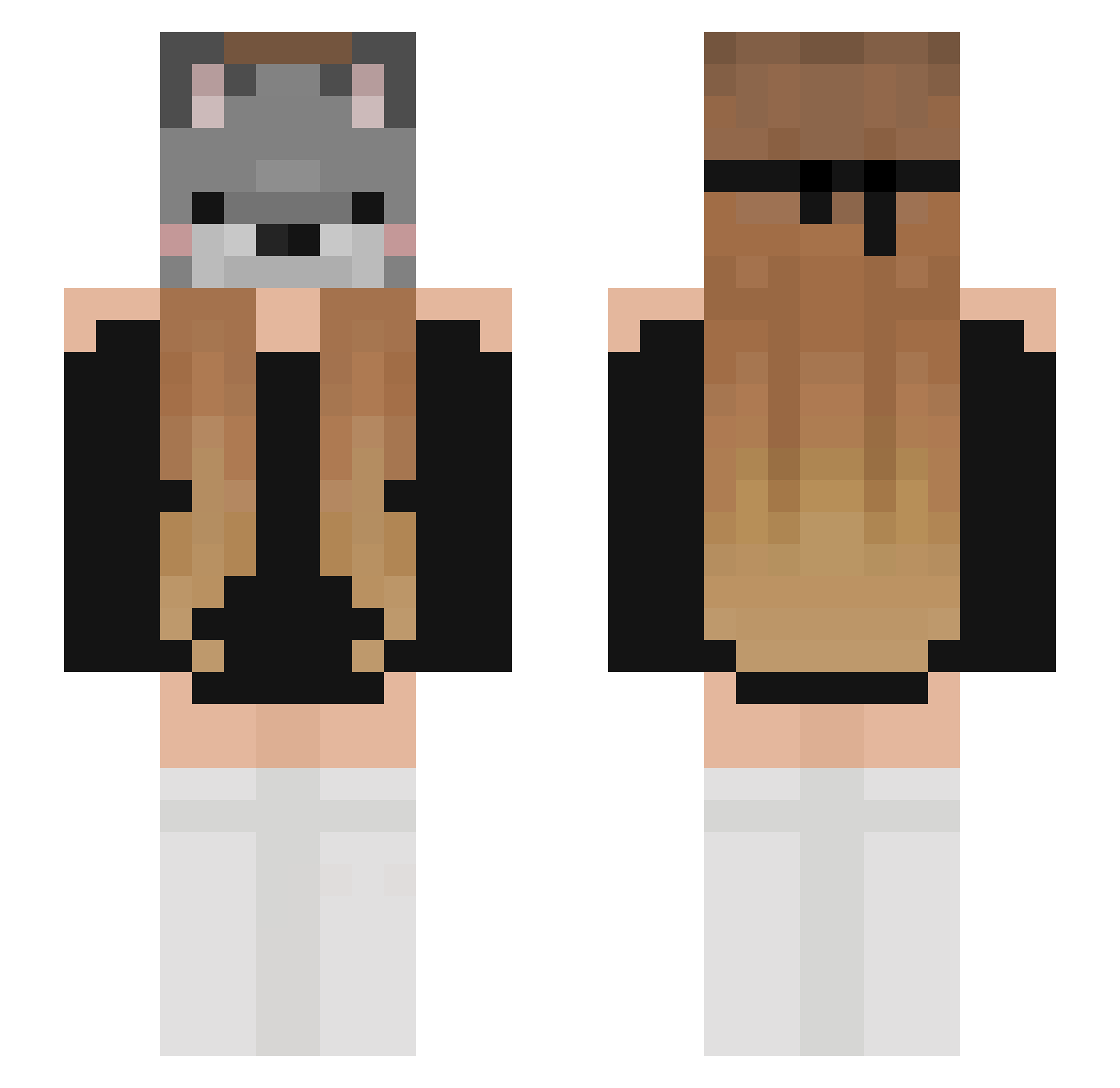 xoxo_trix Minecraft skin, front and back view