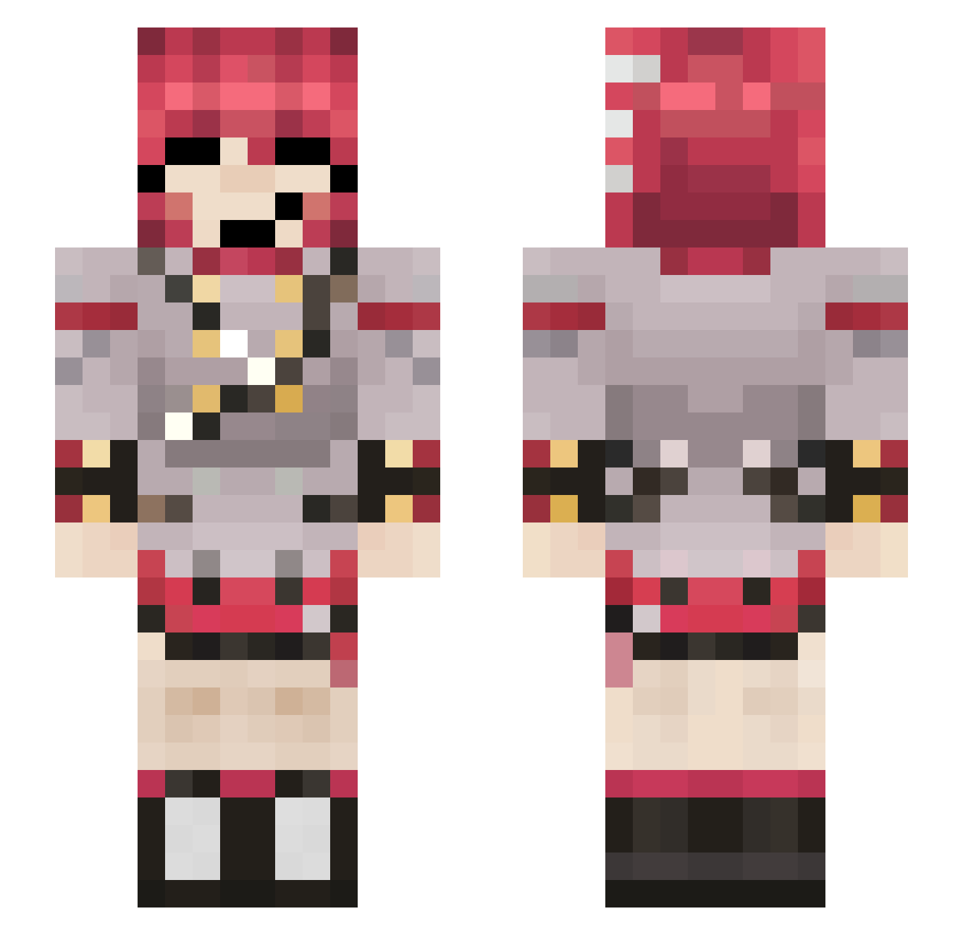 crs_g Minecraft skin, front and back view