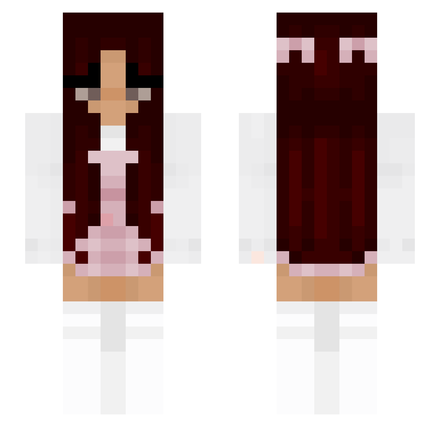 trolanzo Minecraft skin, front and back view