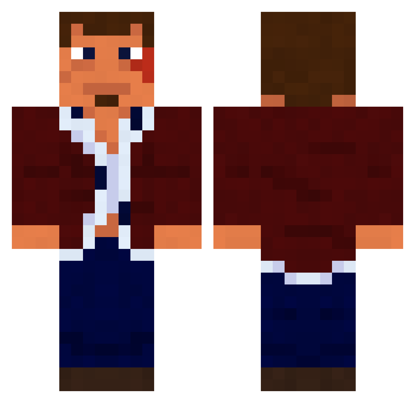 n3wnemesis Minecraft skin, front and back view