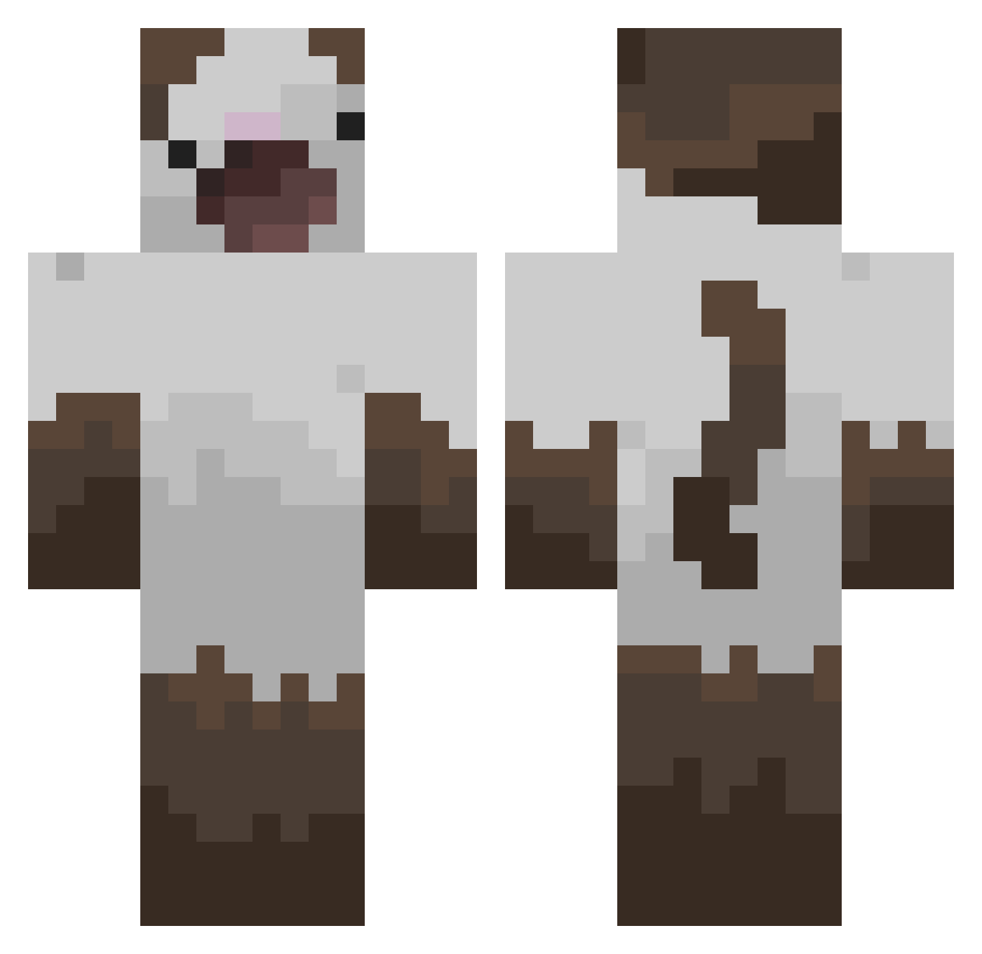 Deogratias30 Minecraft skin, front and back view