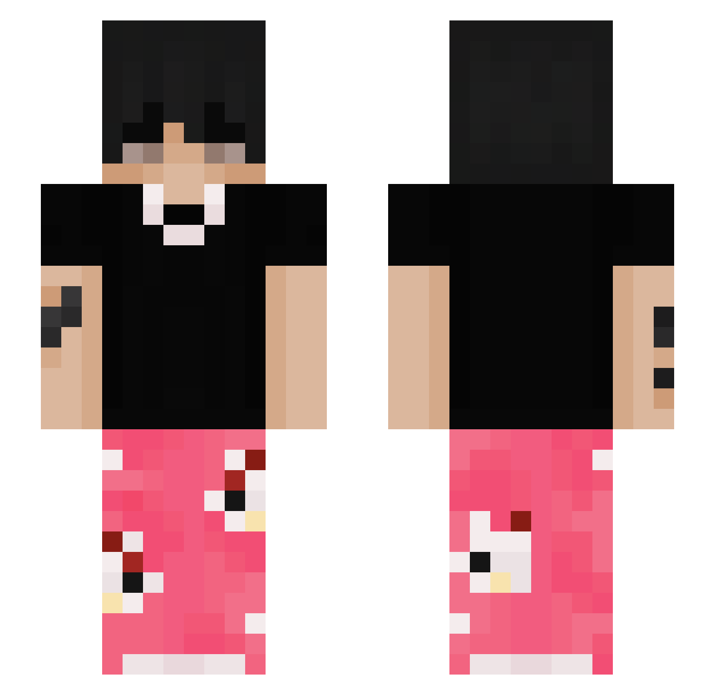 Sqwezyy Minecraft skin, front and back view