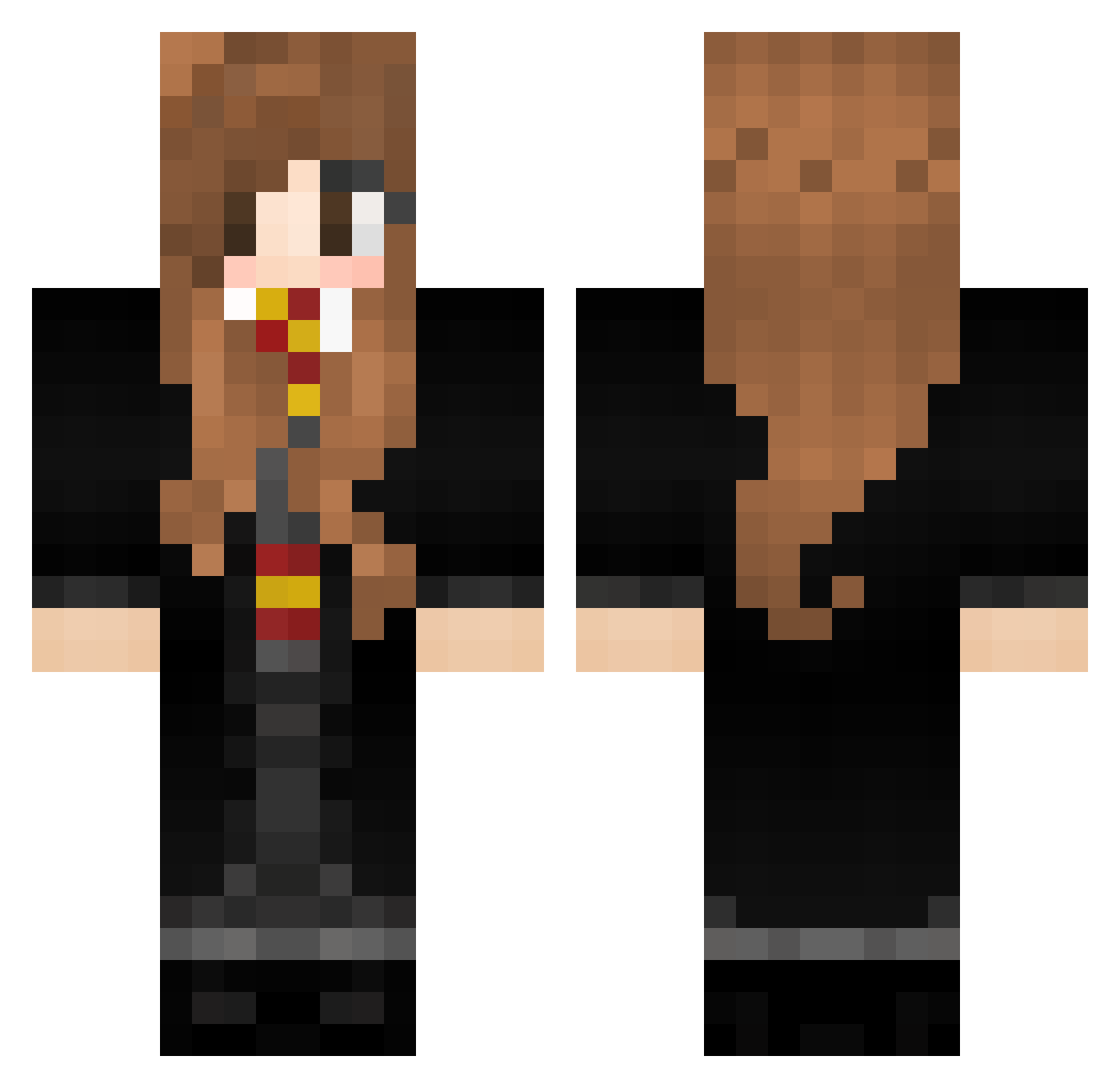 Harry_Weener Minecraft skin, front and back view