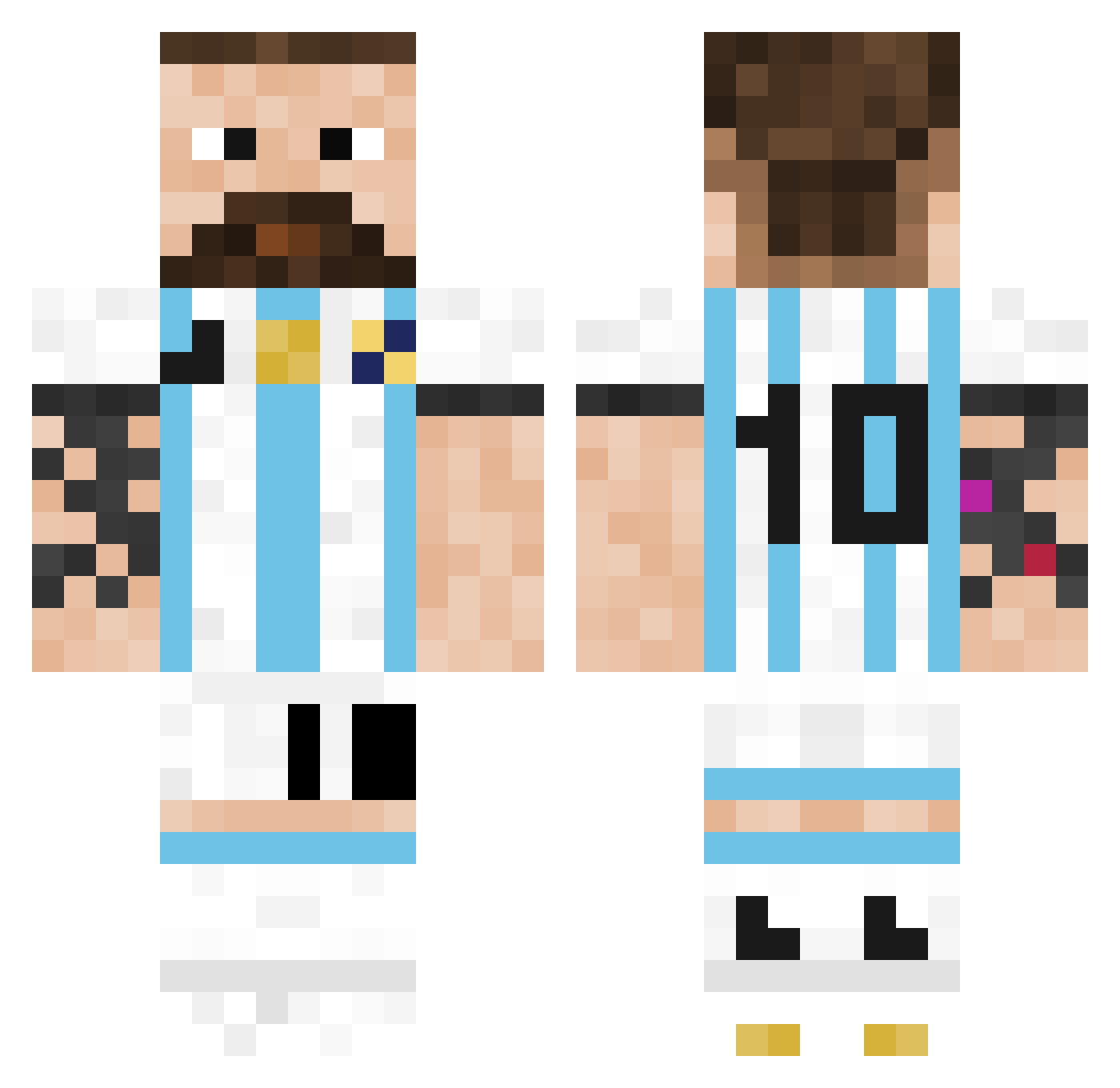 Awfull_2 Minecraft skin, front and back view