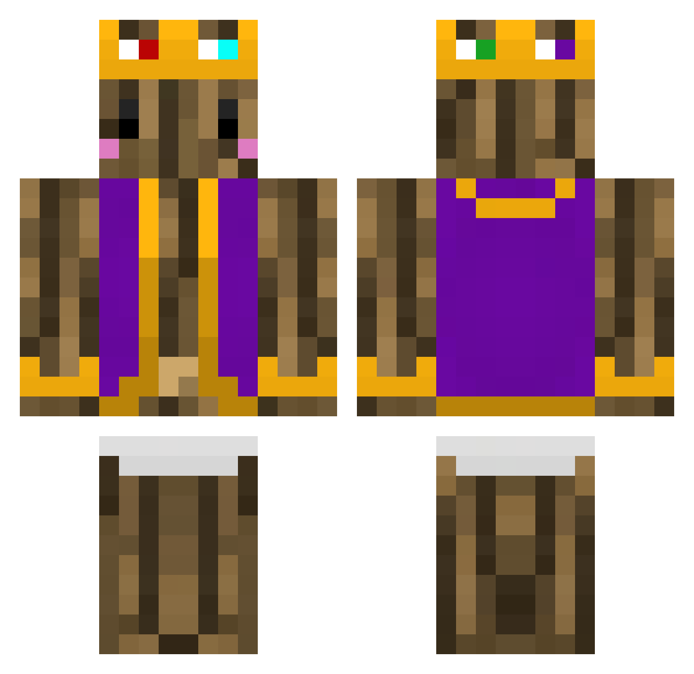 POLOX_84 Minecraft skin, front and back view