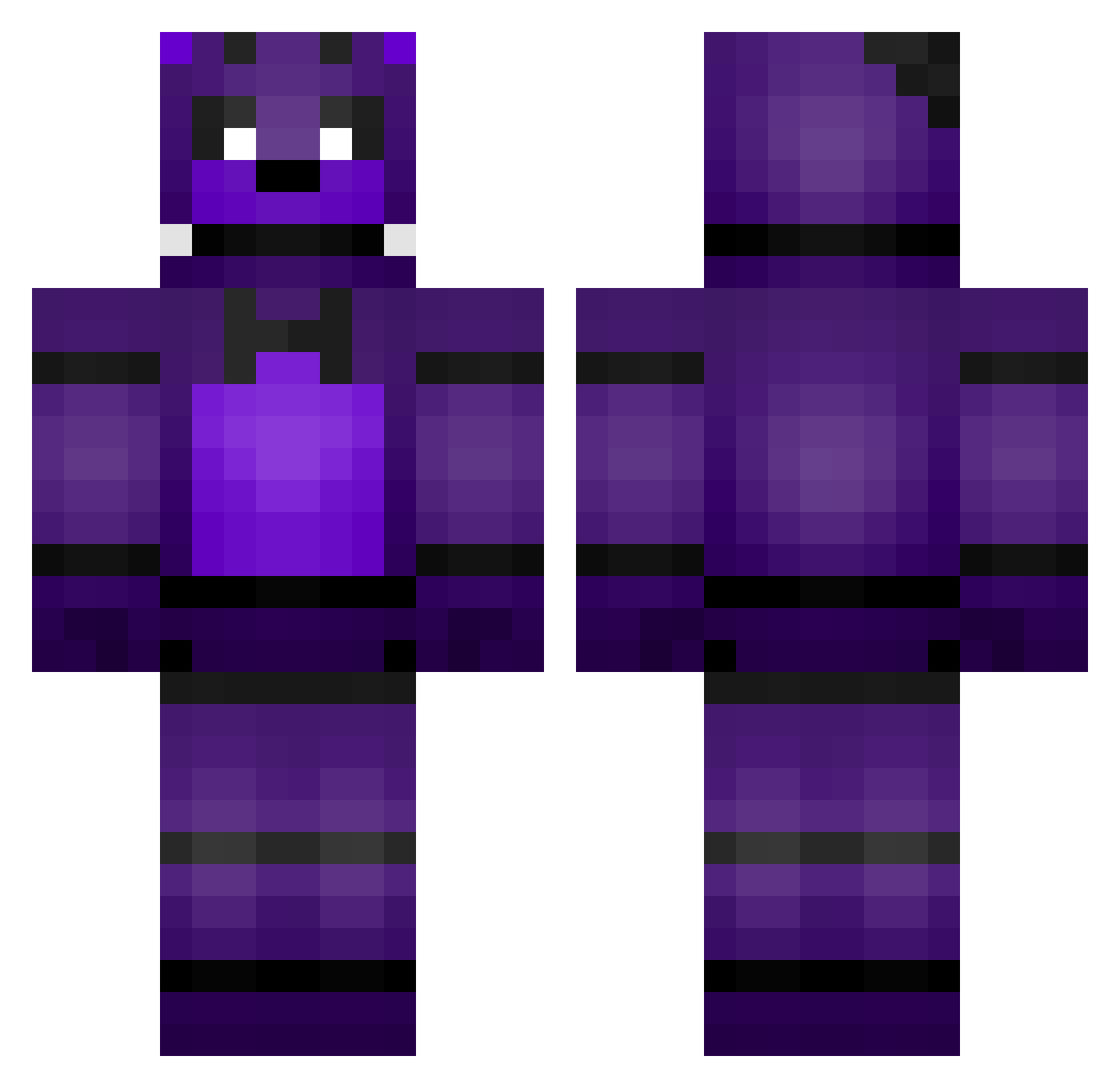 JayGroen Minecraft skin, front and back view