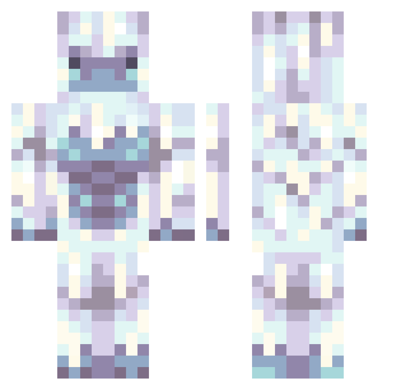 to_minister Minecraft skin, front and back view