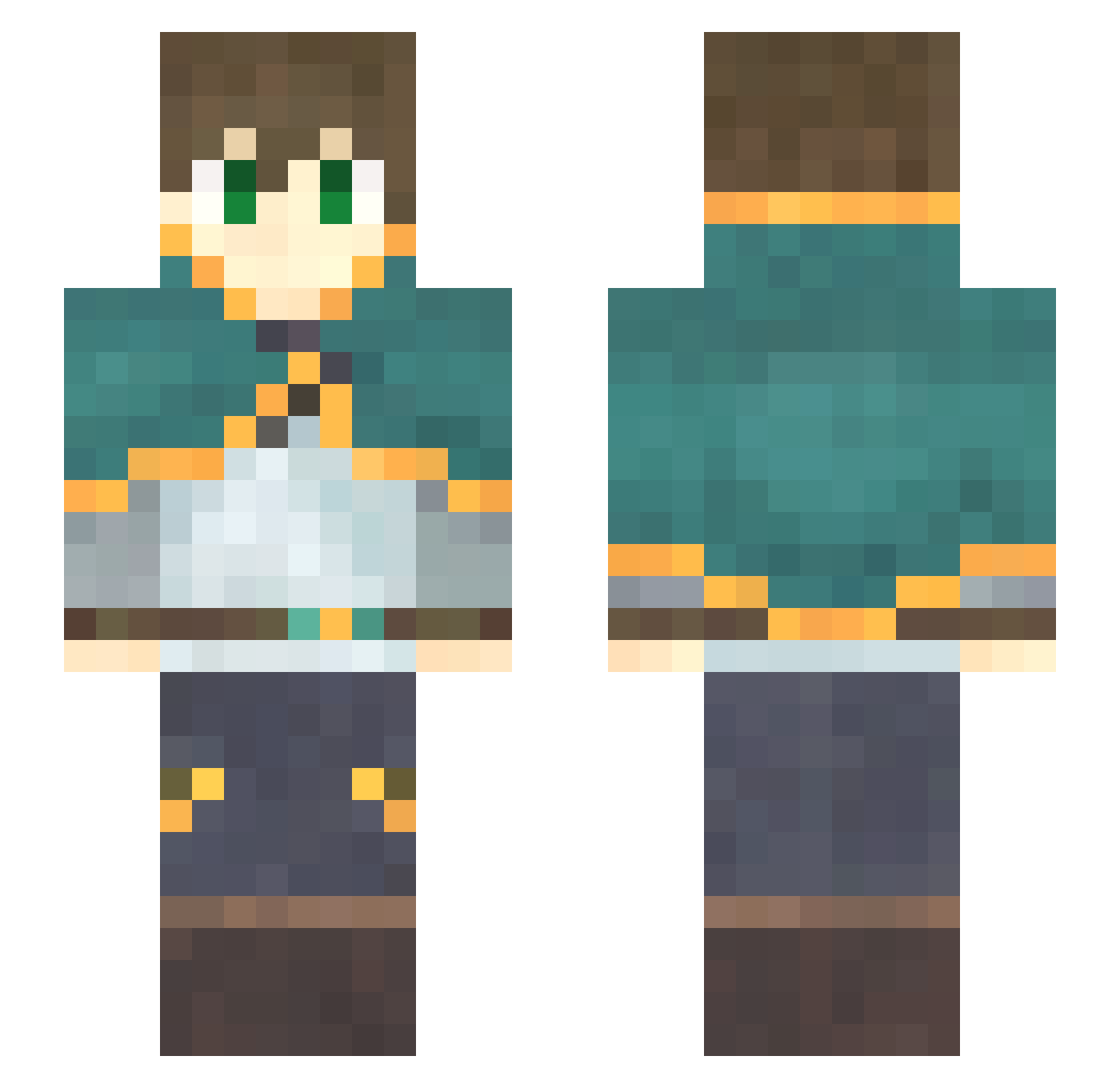 mitya_52 Minecraft skin, front and back view