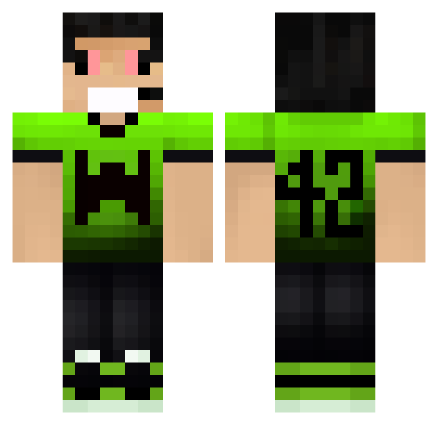 bell_lq Minecraft skin, front and back view