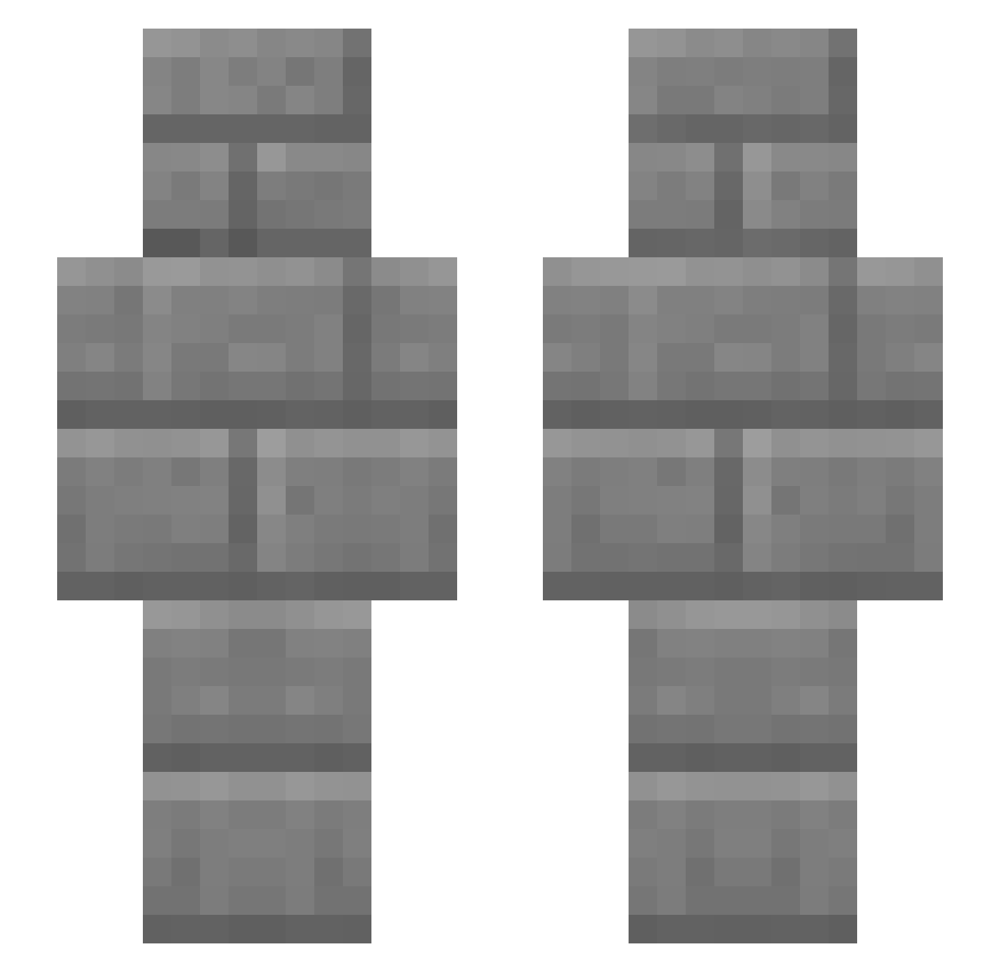 HandsomeAiFan Minecraft skin, front and back view