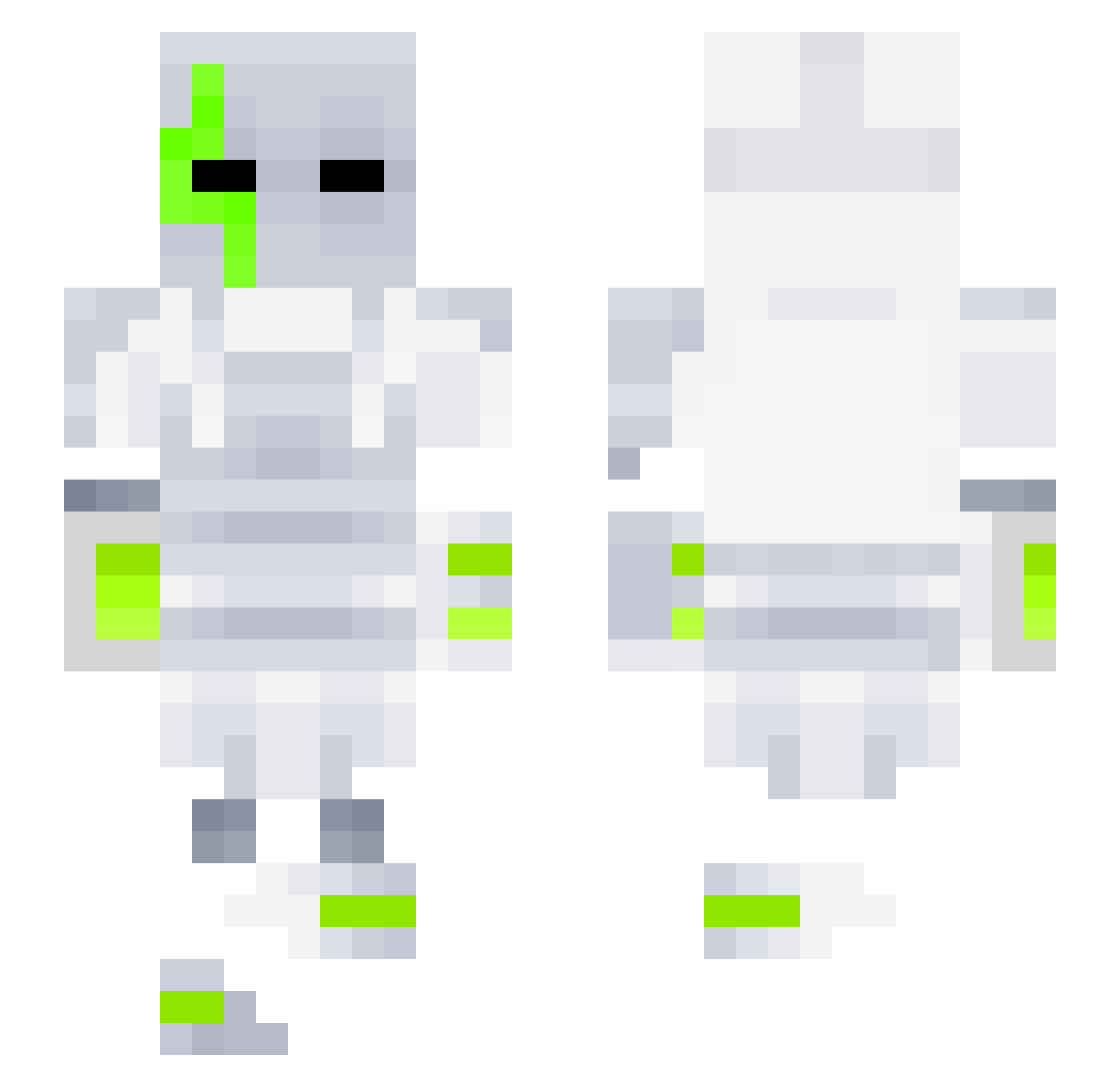 gubernatoor Minecraft skin, front and back view