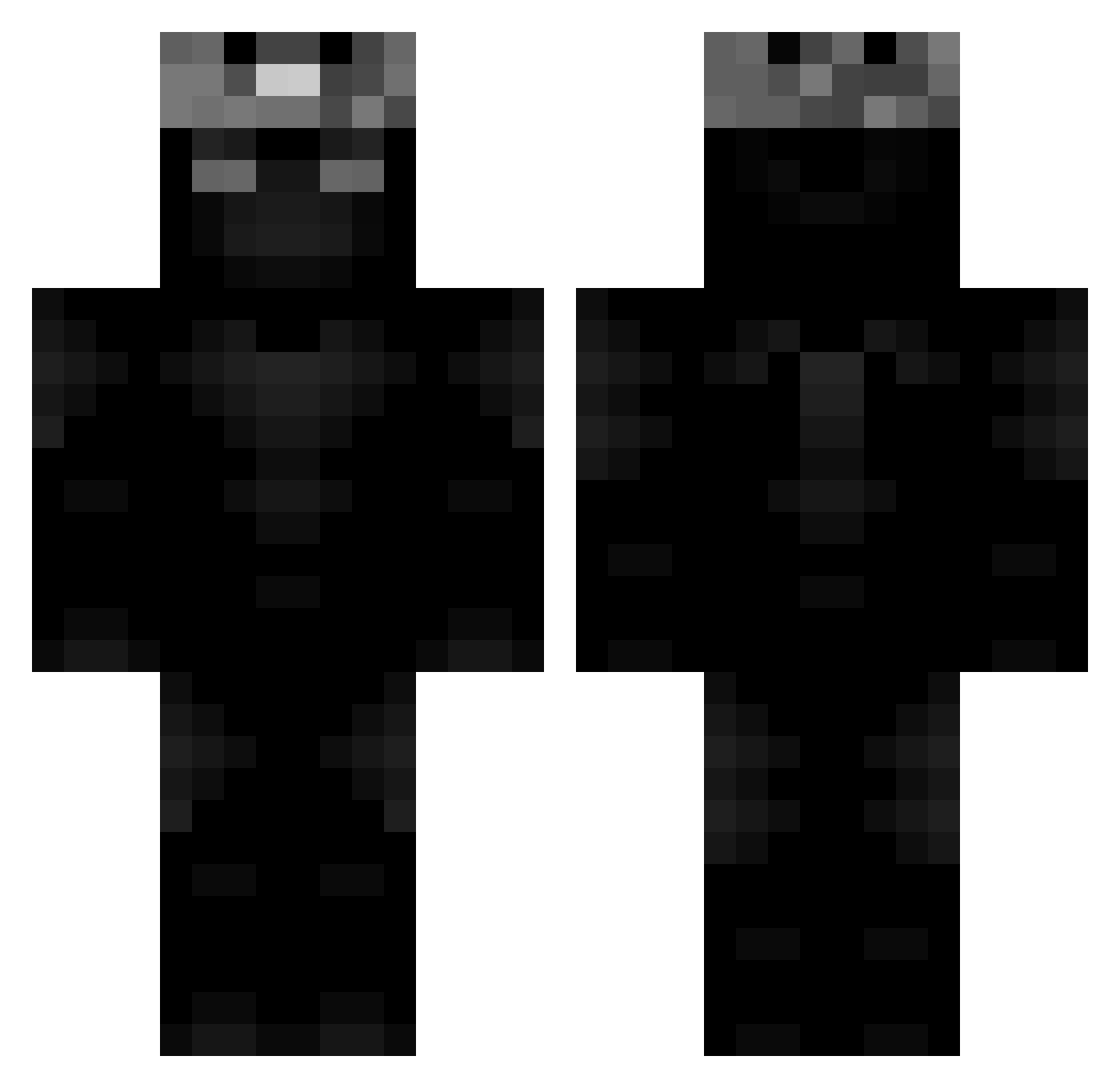 kafar0601 Minecraft skin, front and back view