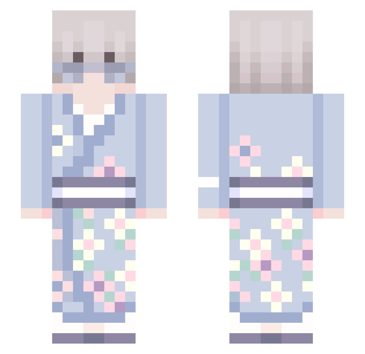 Limitedtidy Minecraft skin, front and back view