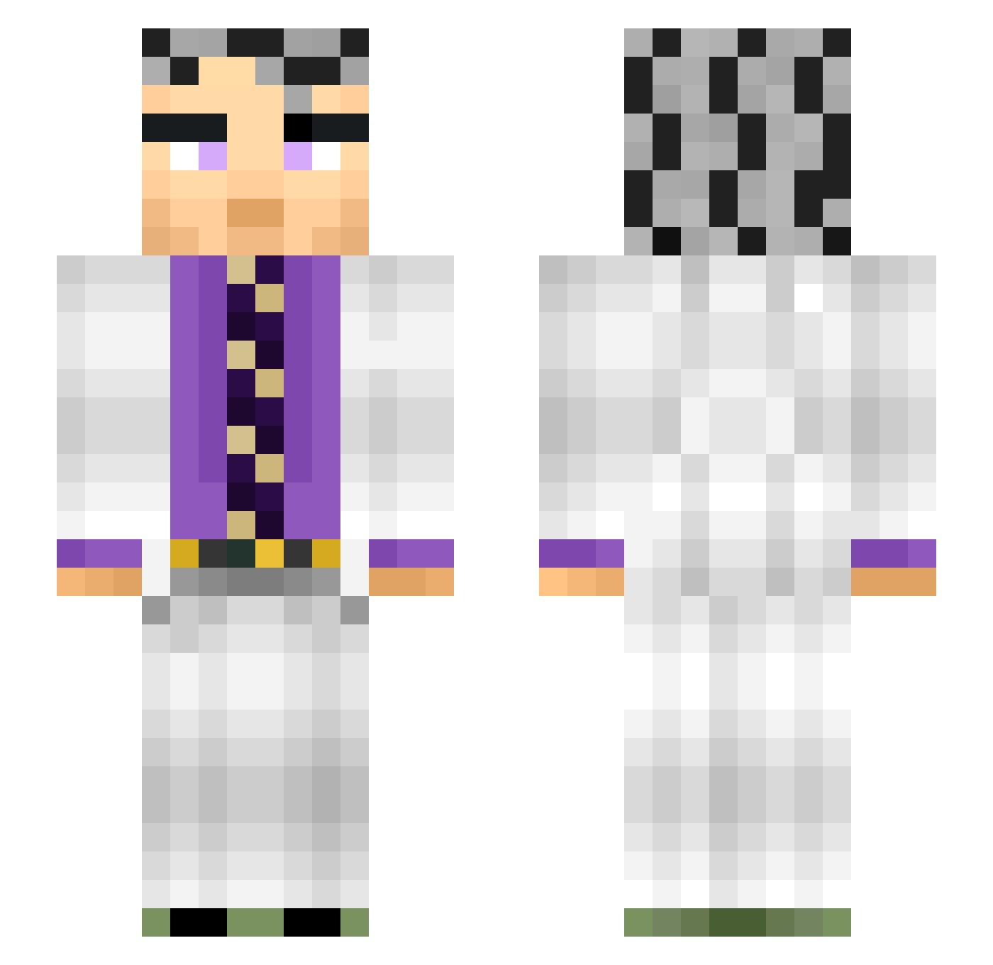 astasbizzare Minecraft skin, front and back view