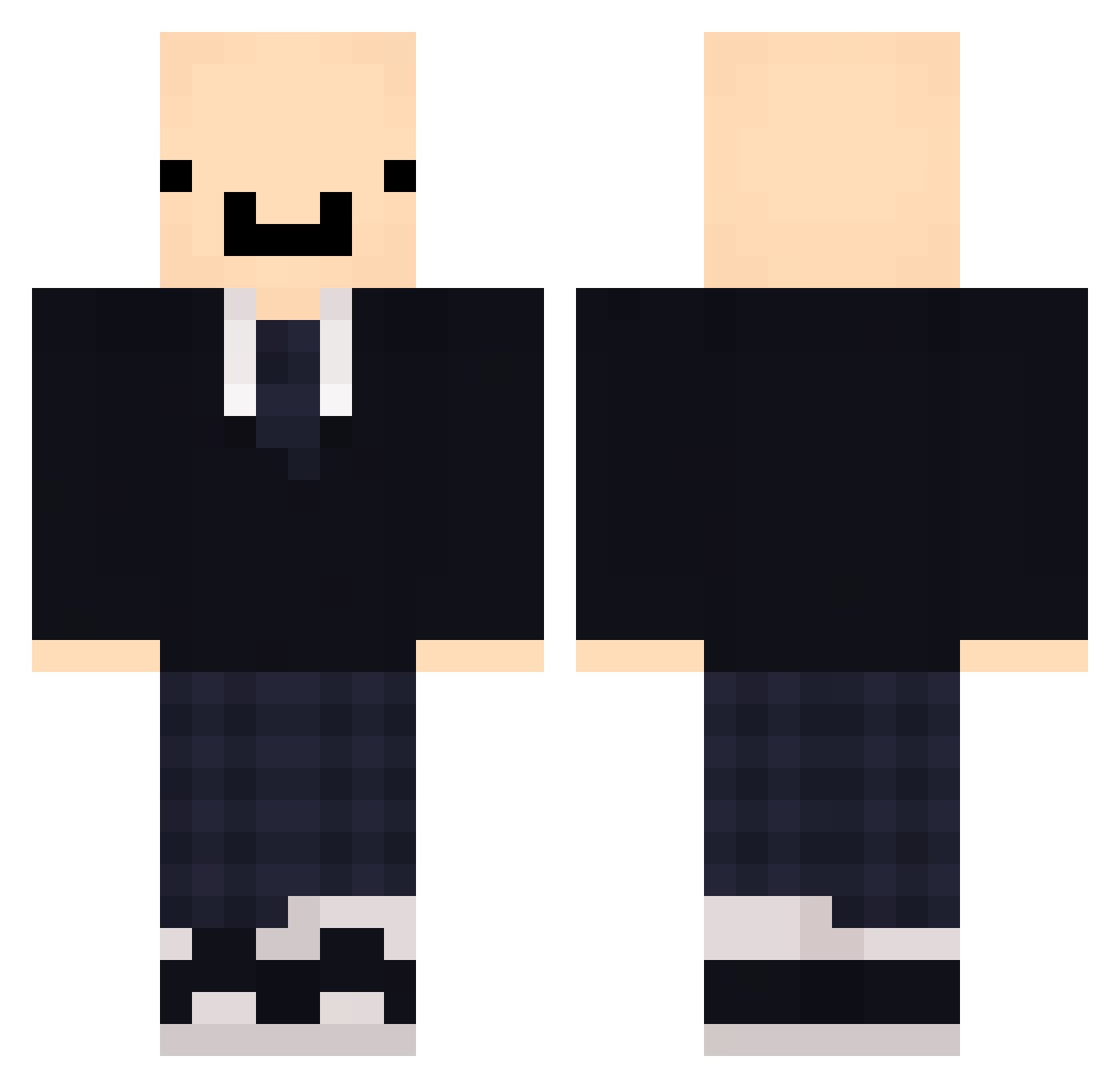 rickfear200 Minecraft skin, front and back view