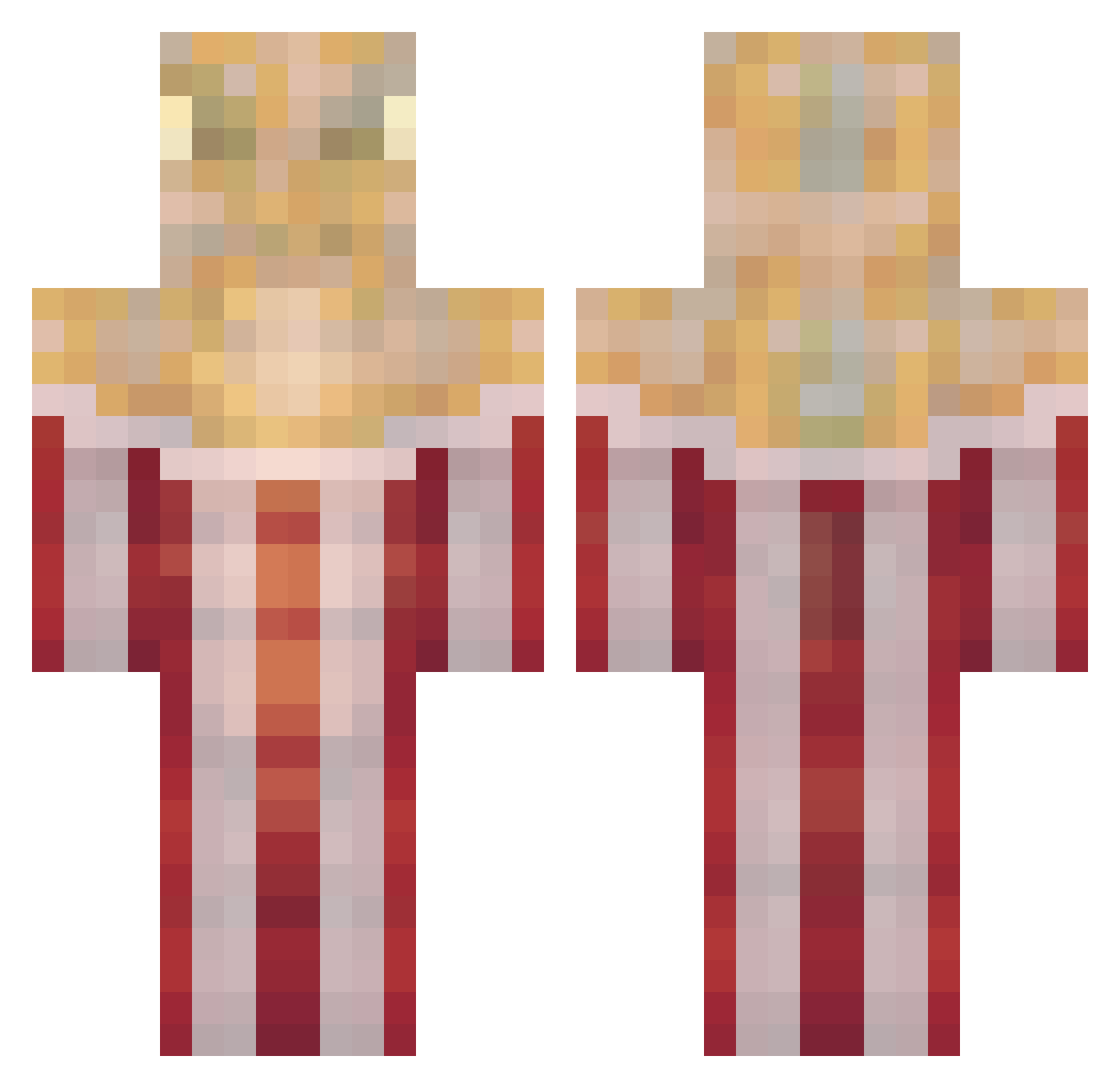 matmat1116 Minecraft skin, front and back view
