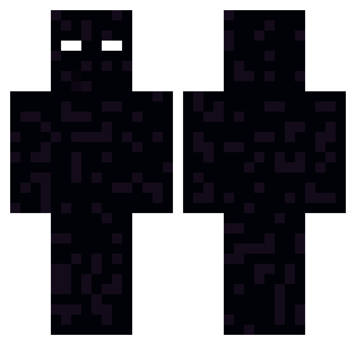 VP97 Minecraft skin, front and back view