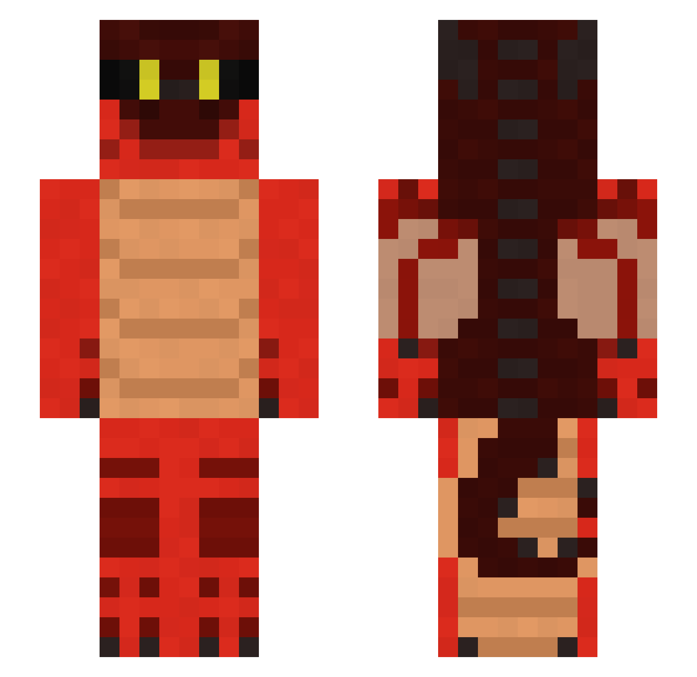 ErysonNB Minecraft skin, front and back view