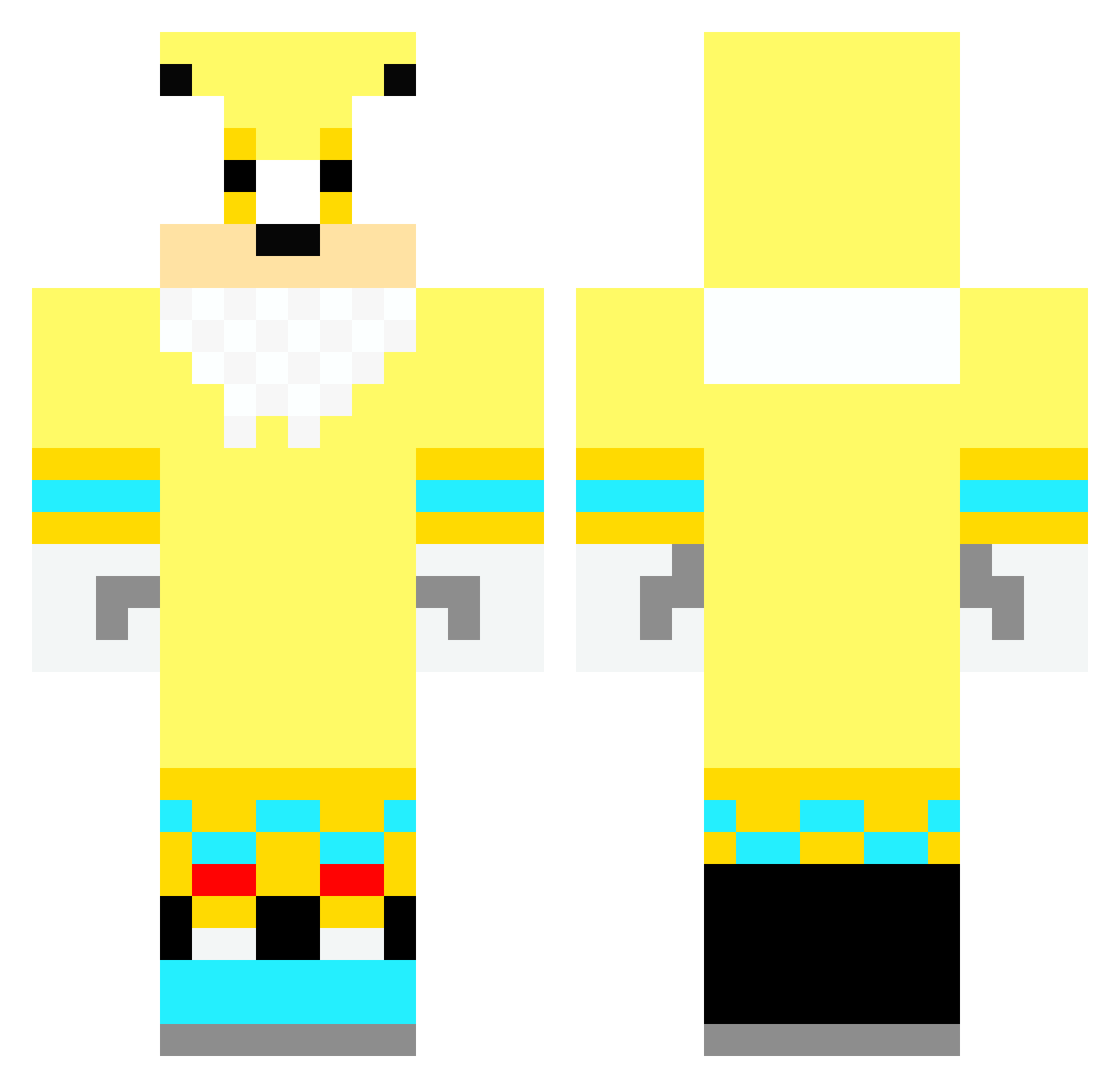 Ljenisen Minecraft skin, front and back view