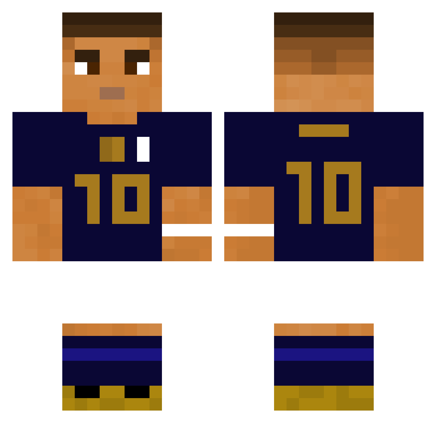 ZrZr00 Minecraft skin, front and back view