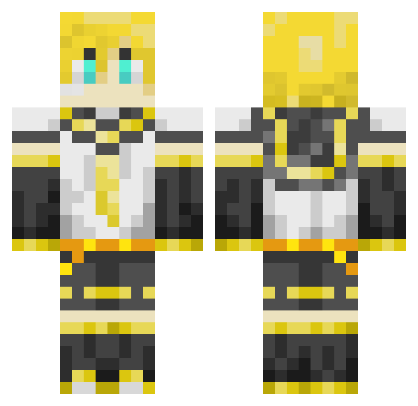 vintagesony Minecraft skin, front and back view