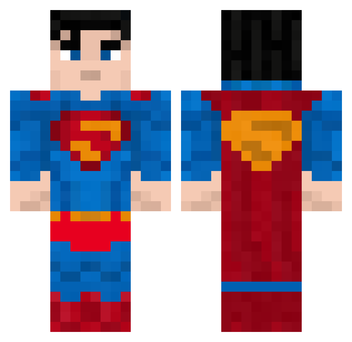 Nickud2026 Minecraft skin, front and back view