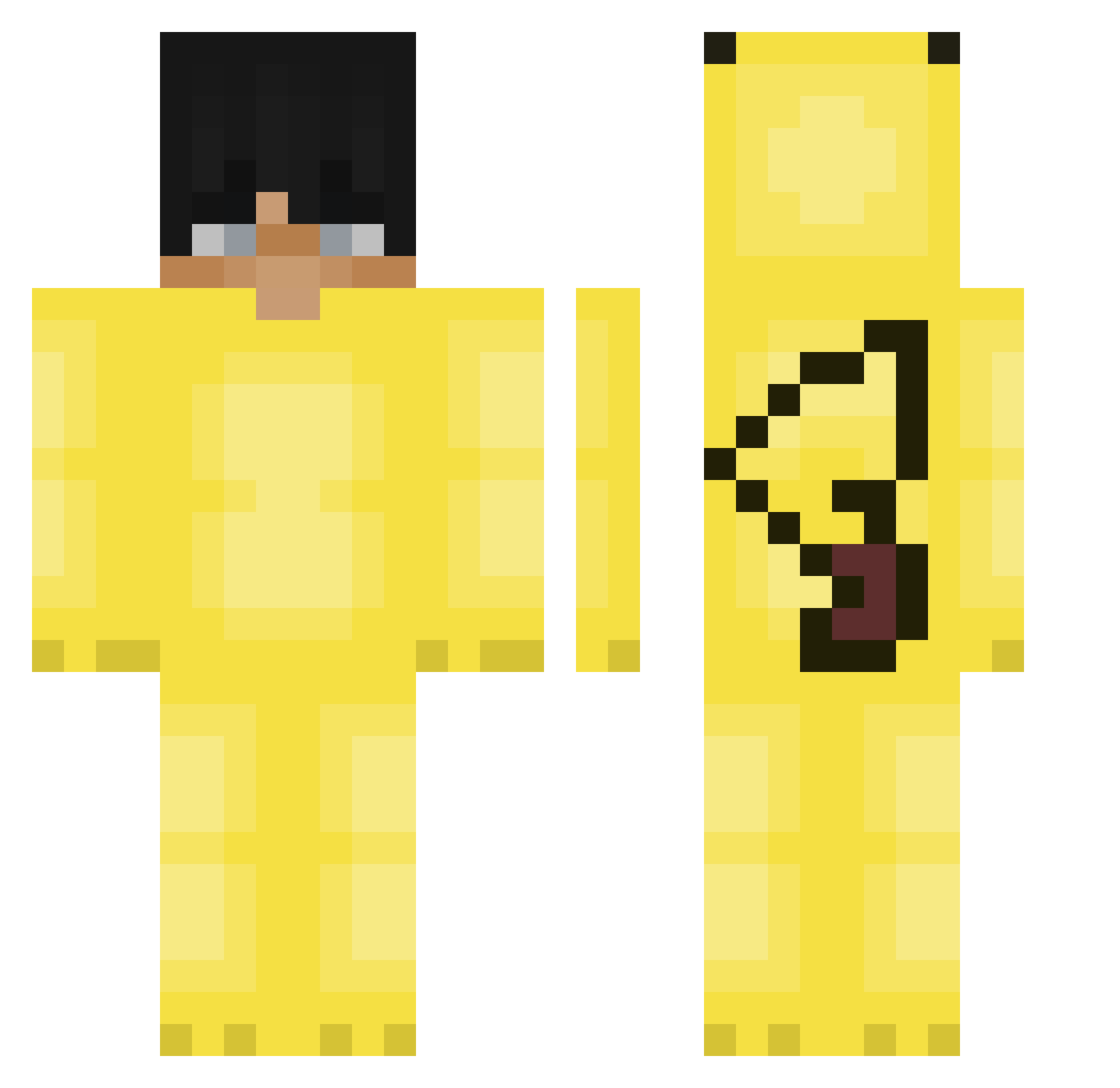 Xxxxxx_fu Minecraft skin, front and back view