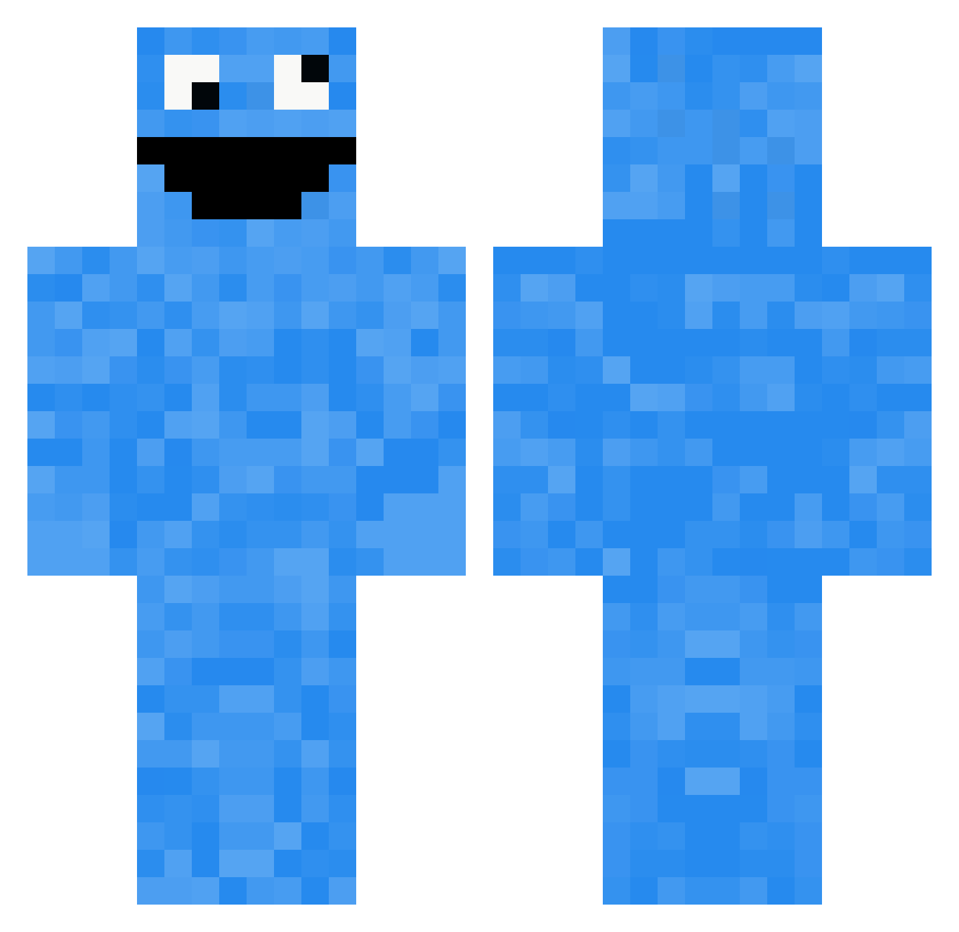 Crying_dude Minecraft skin, front and back view