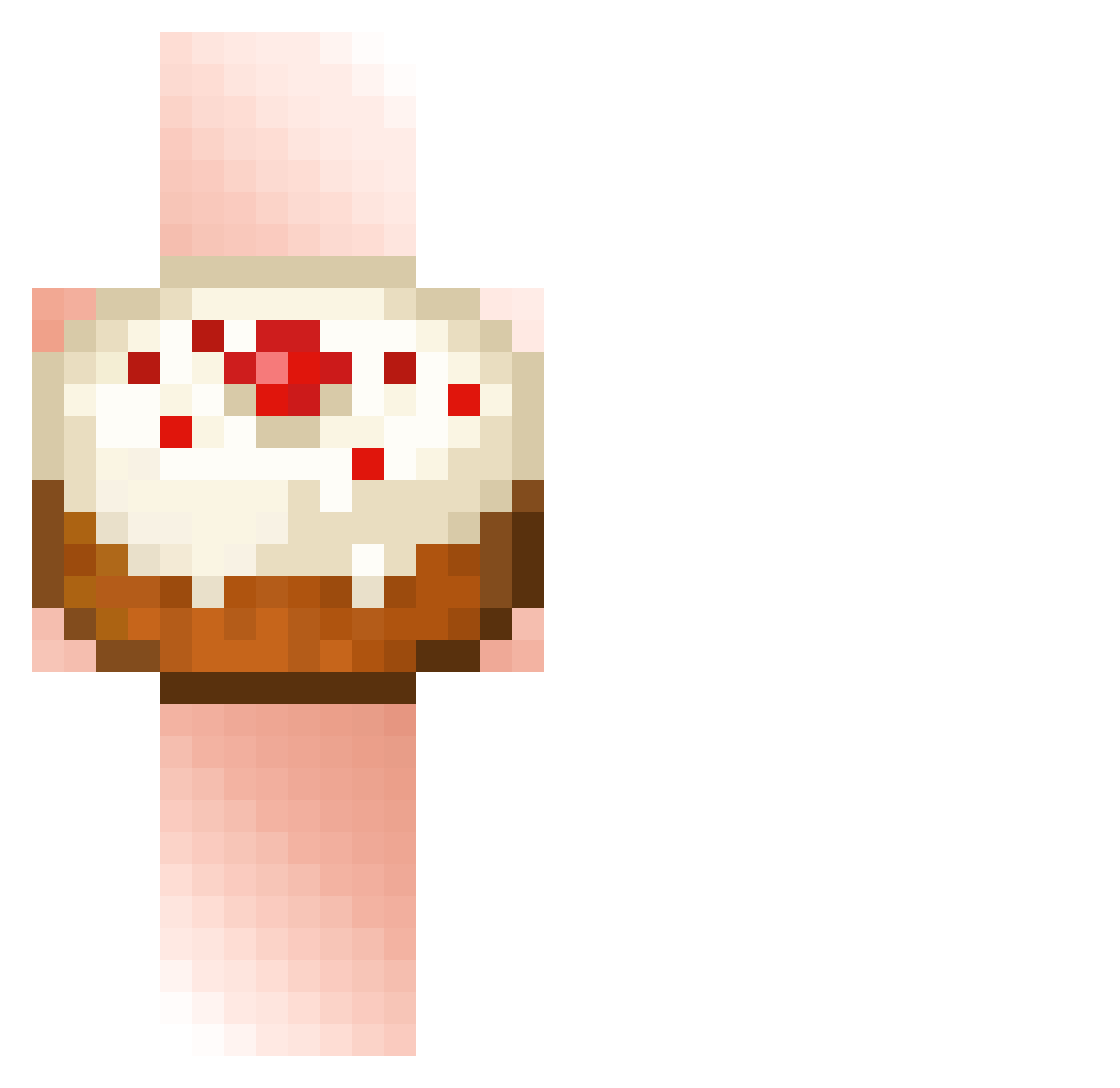 NARCAN Minecraft skin, front and back view