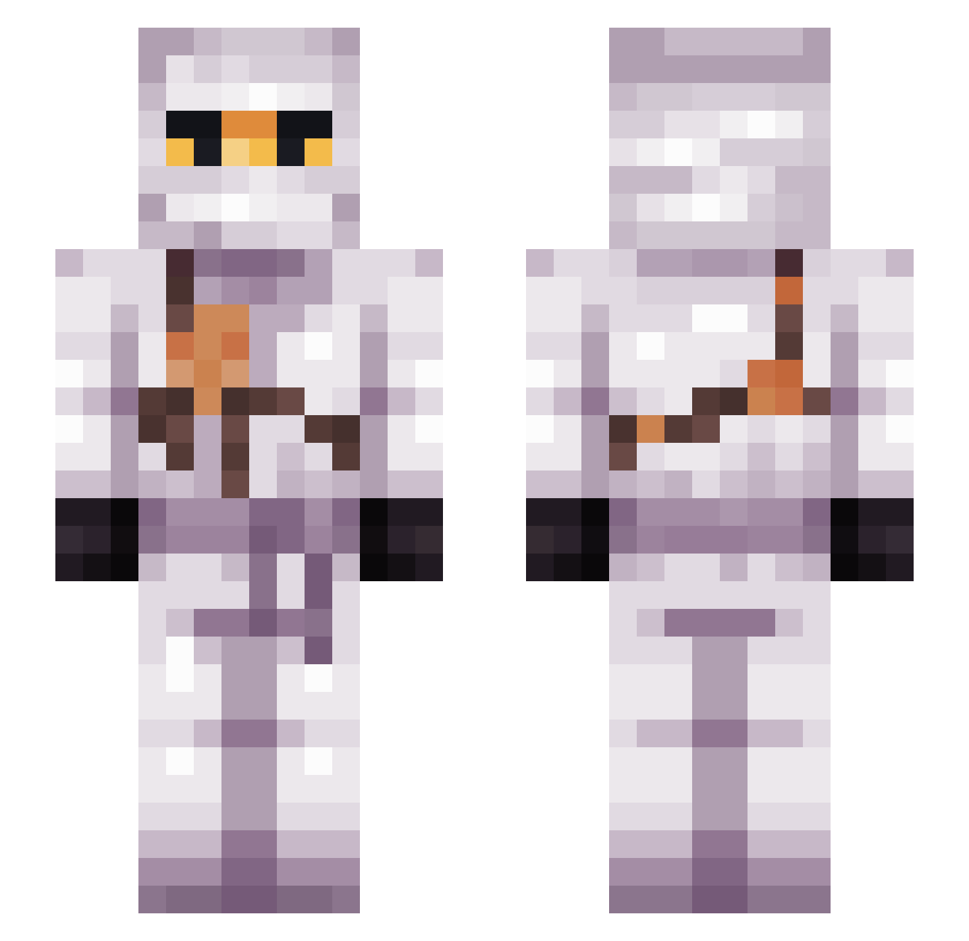 yorick2022 Minecraft skin, front and back view