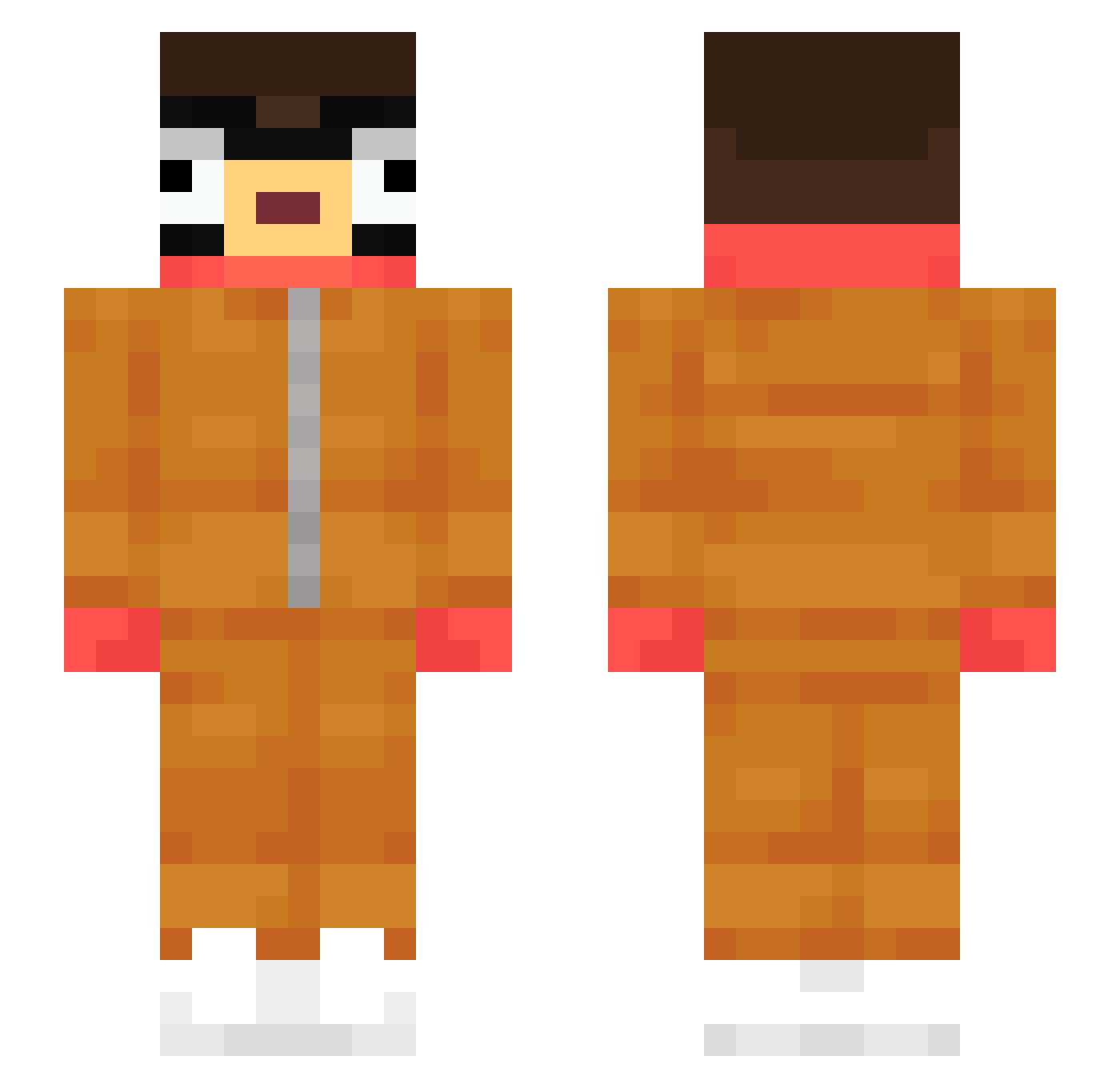 ggnext Minecraft skin, front and back view