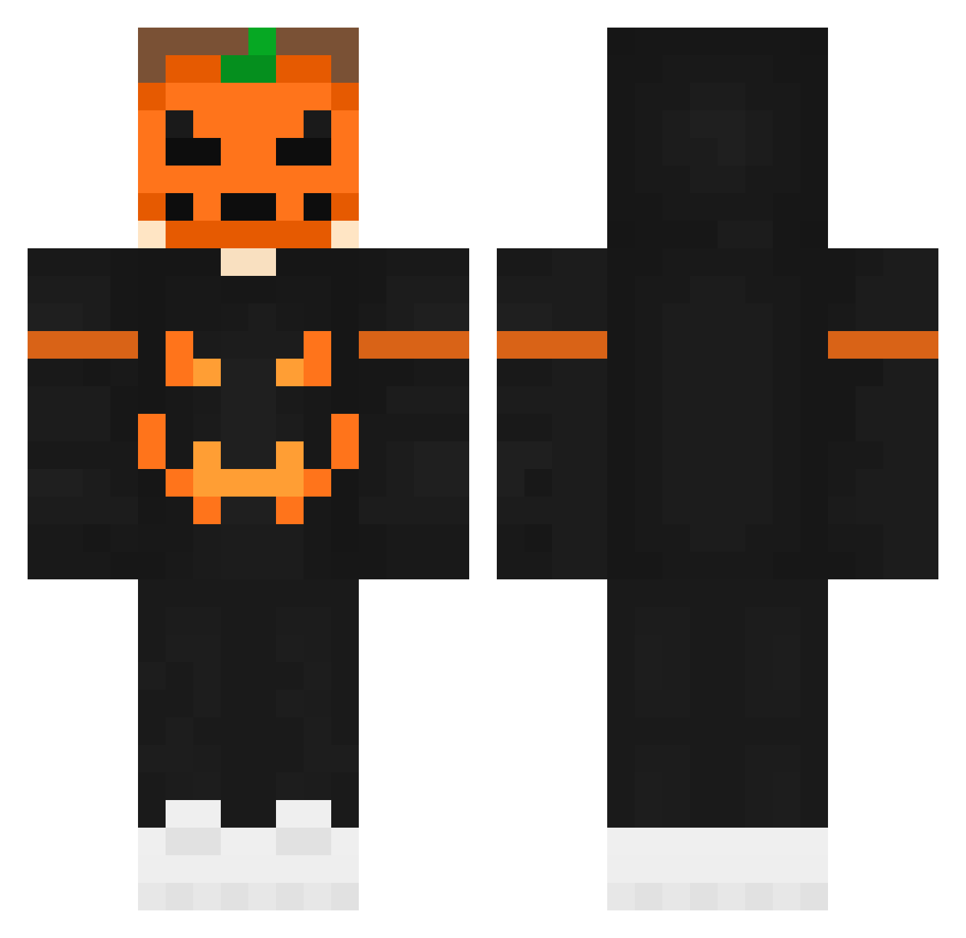 DucksGoQauck Minecraft skin, front and back view