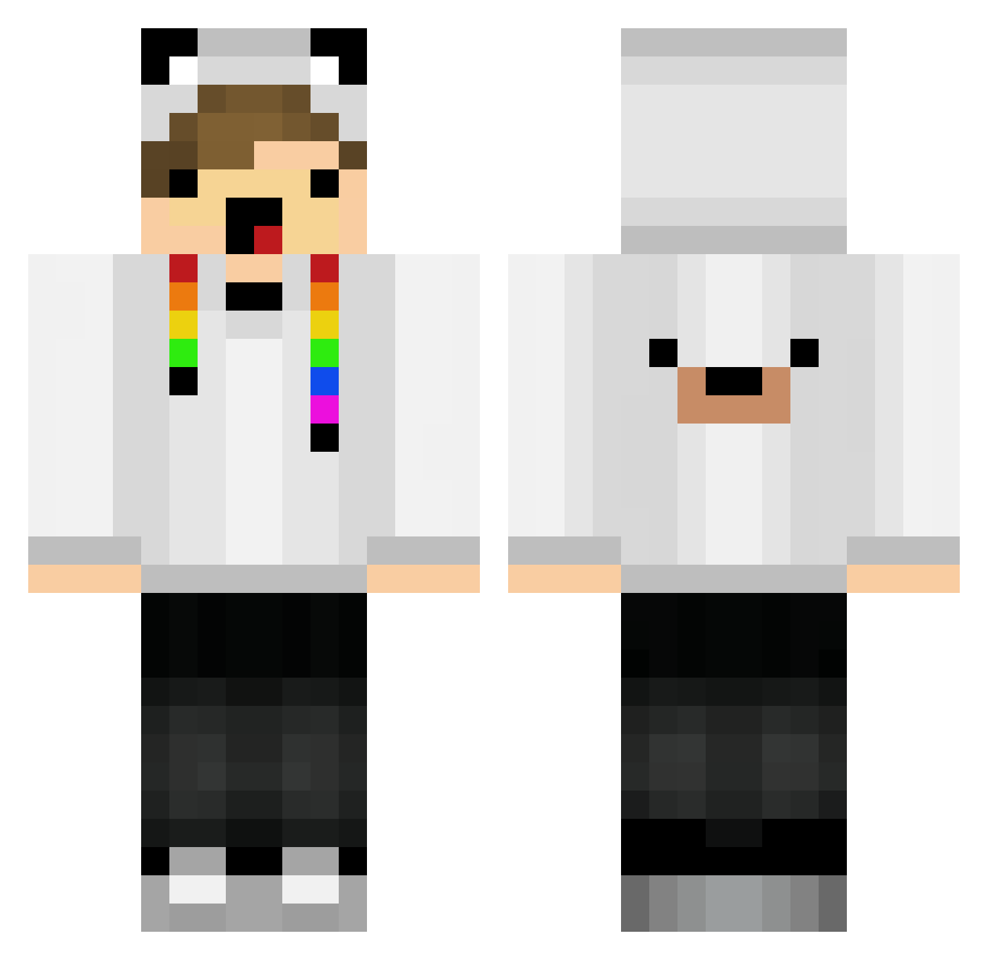 franker Minecraft skin, front and back view