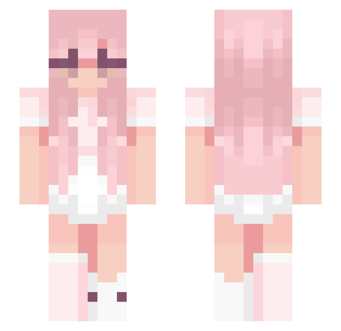 almostalex Minecraft skin, front and back view