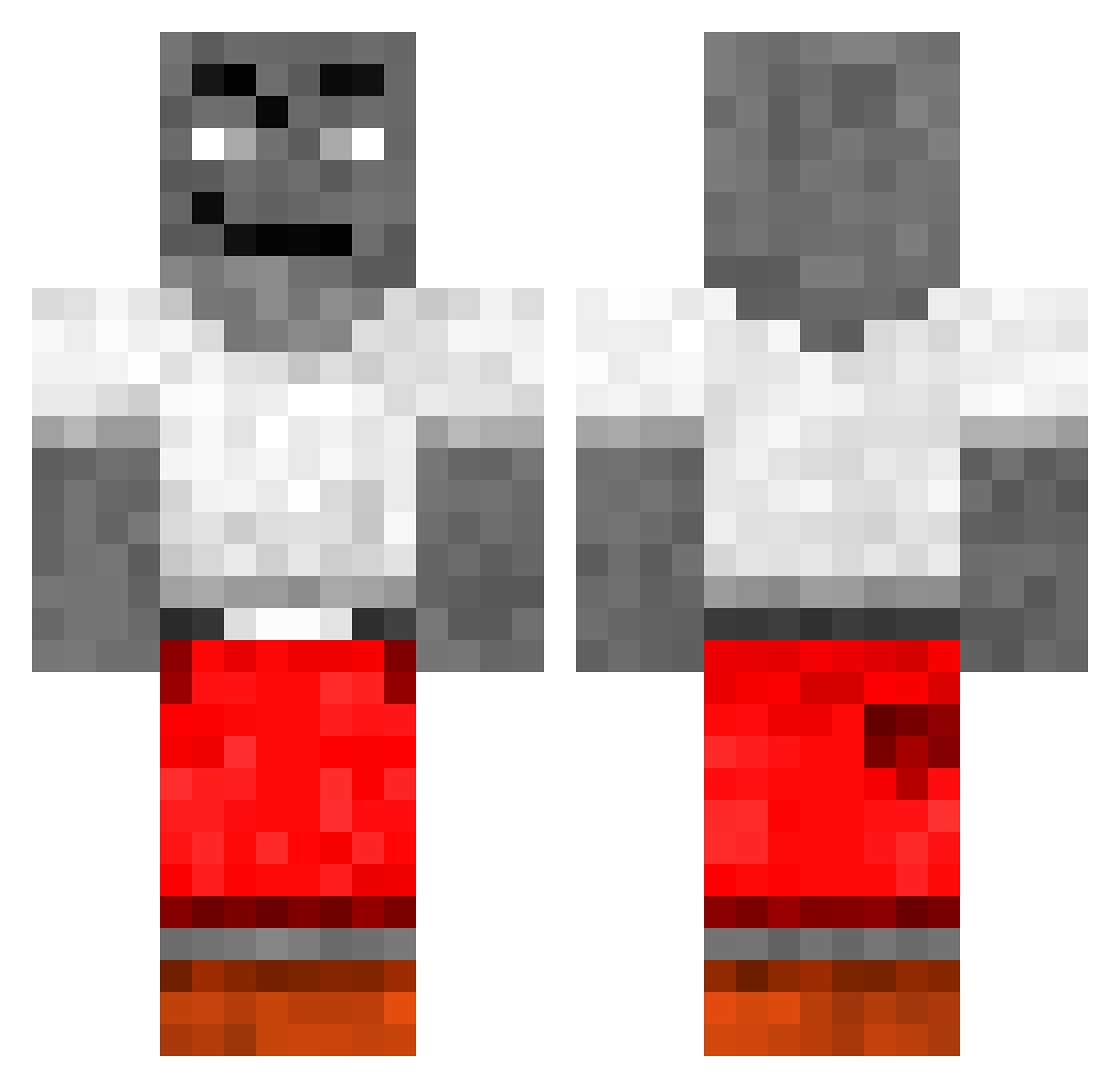 Filps_123 Minecraft skin, front and back view