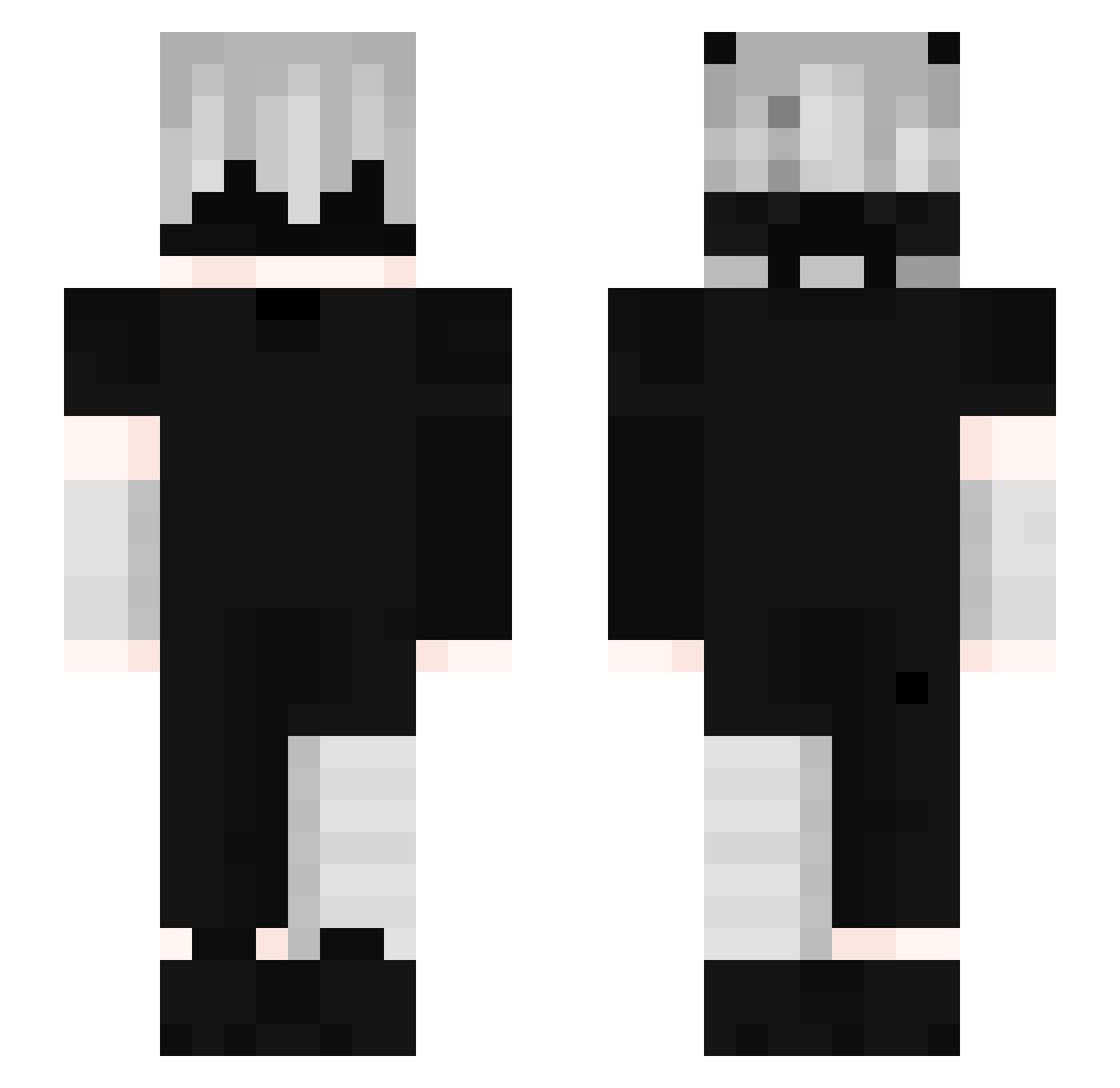 dawci01 Minecraft skin, front and back view