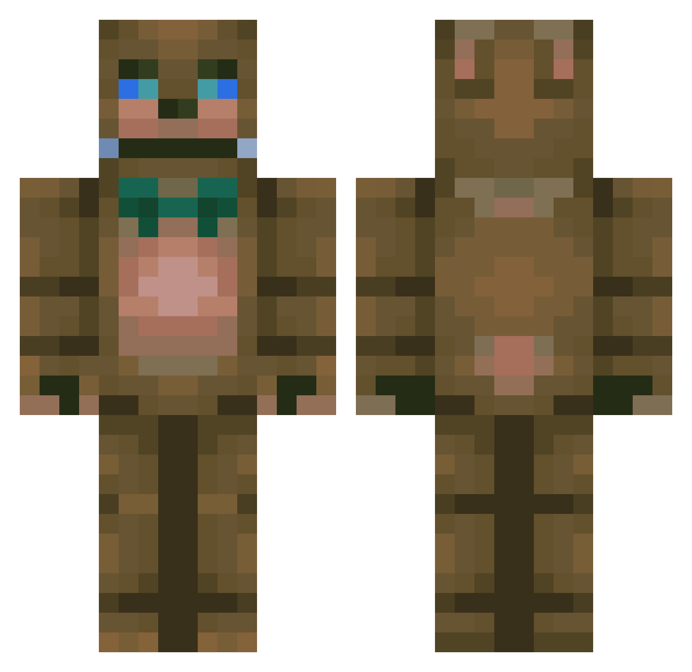 r3natoz Minecraft skin, front and back view