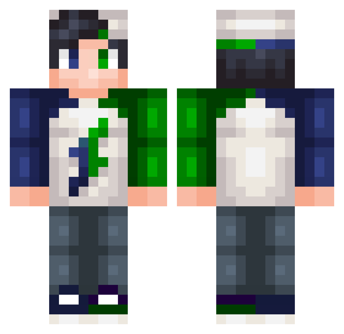 byJenusPower Minecraft skin, front and back view