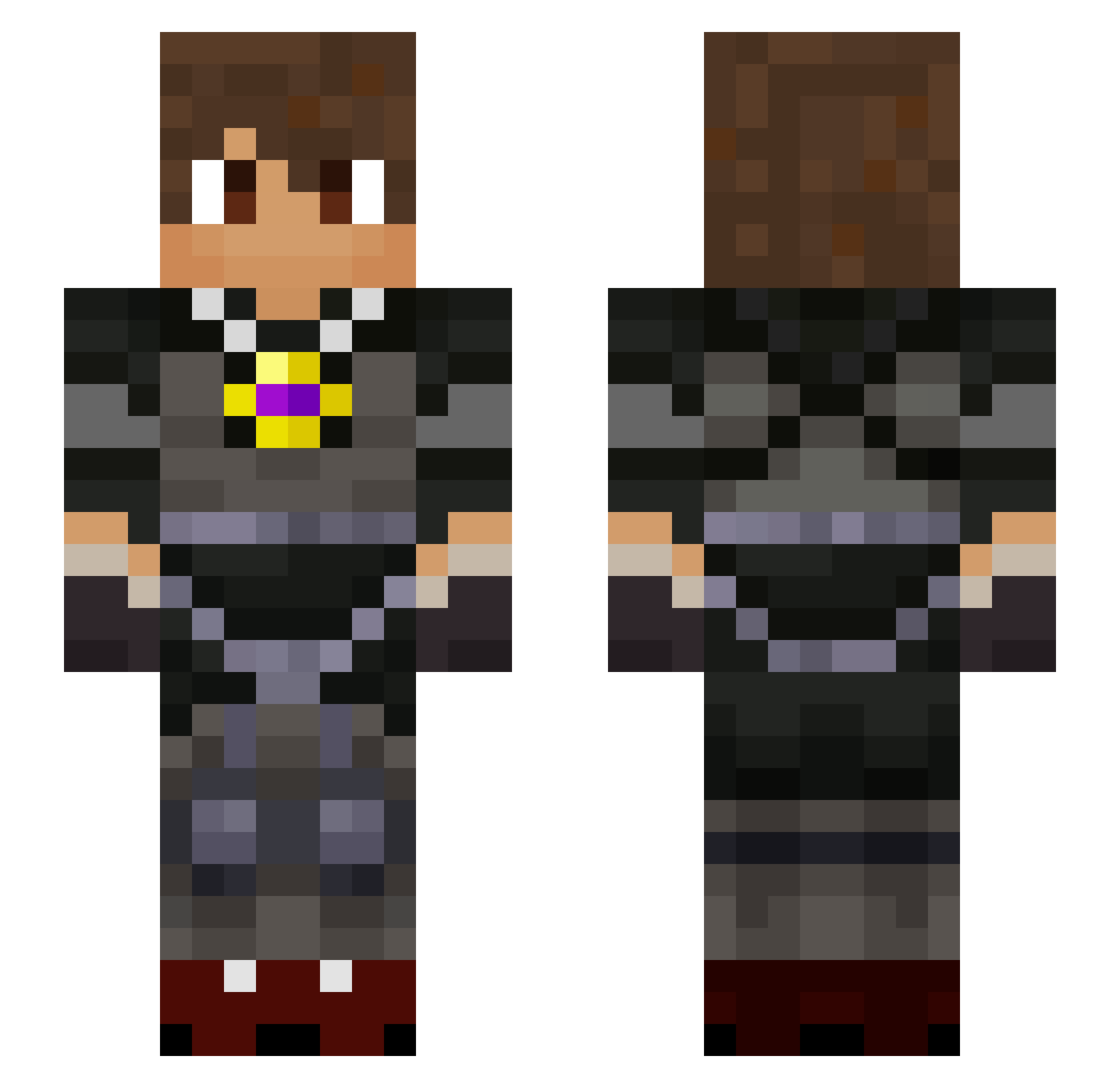 _Savior_ Minecraft skin, front and back view