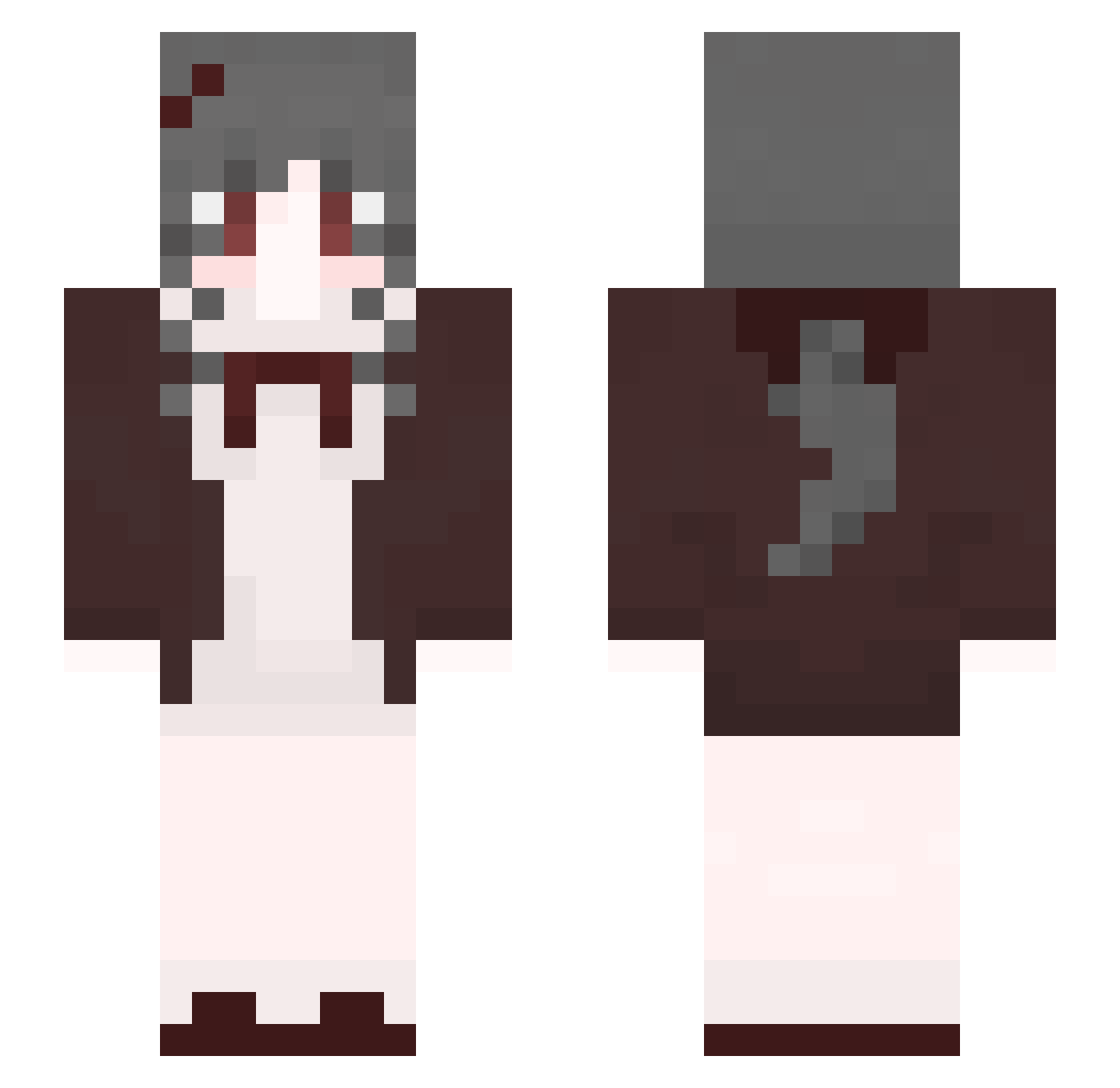 Drizzy_TonZJY Minecraft skin, front and back view