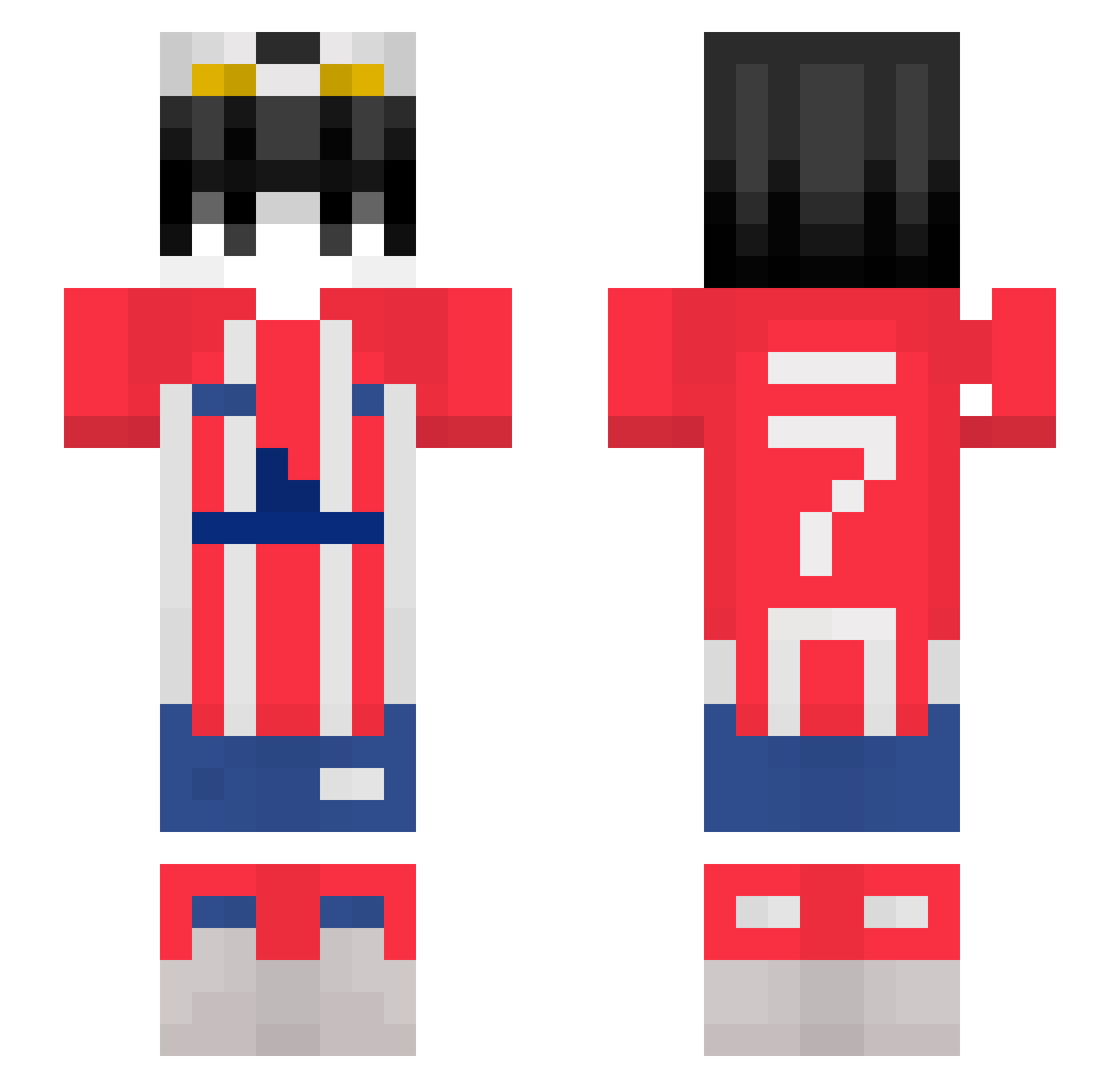 Tadacz Minecraft skin, front and back view