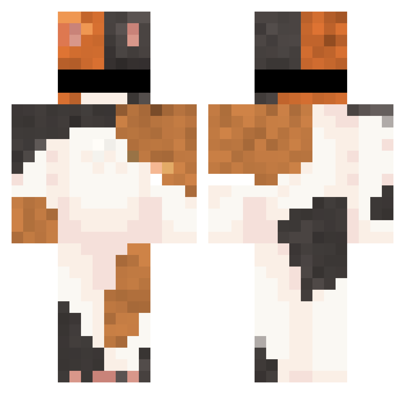 KatzenPro_1 Minecraft skin, front and back view