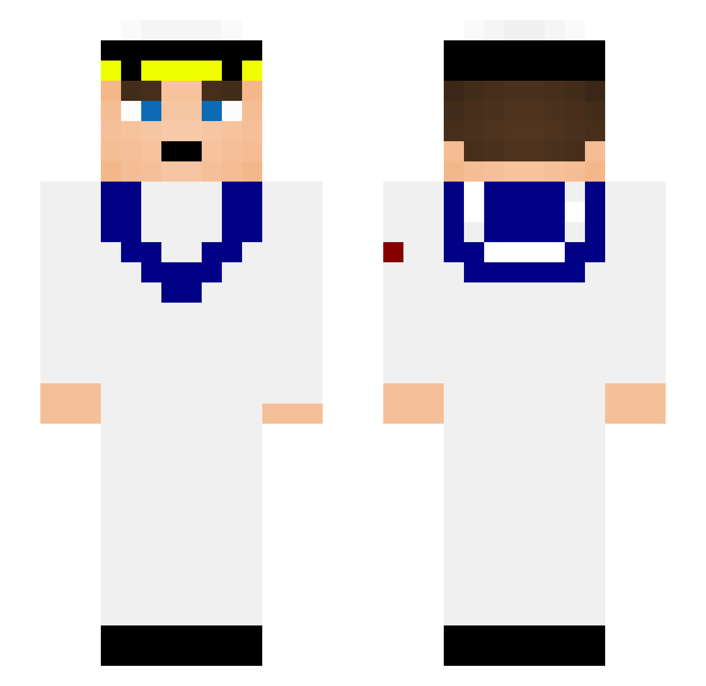 Rambers2233 Minecraft skin, front and back view